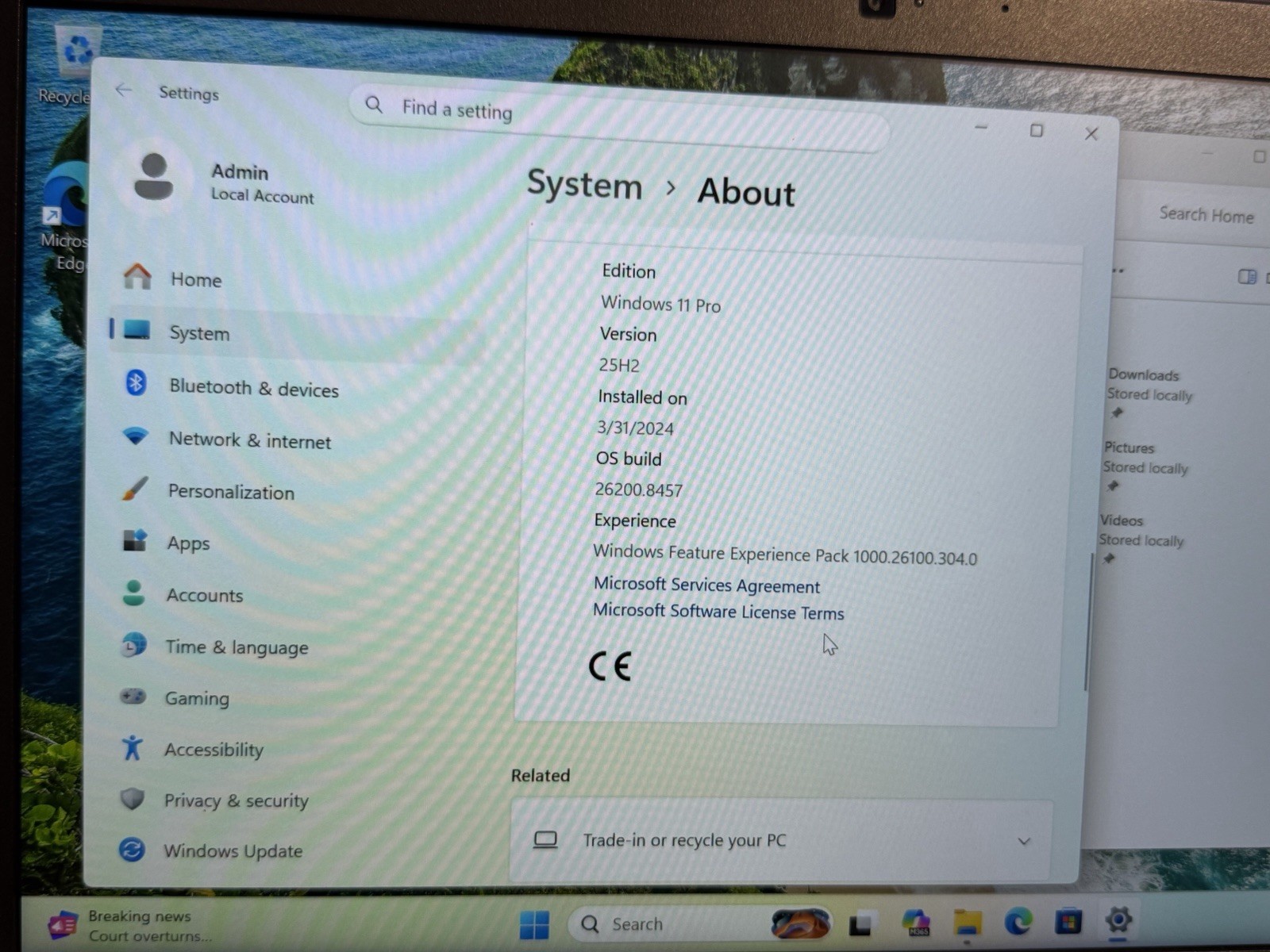 Dell Latitude 7490 Core I5-8350U 256GB SSD 8GB RAM Win11 Pro Laptop