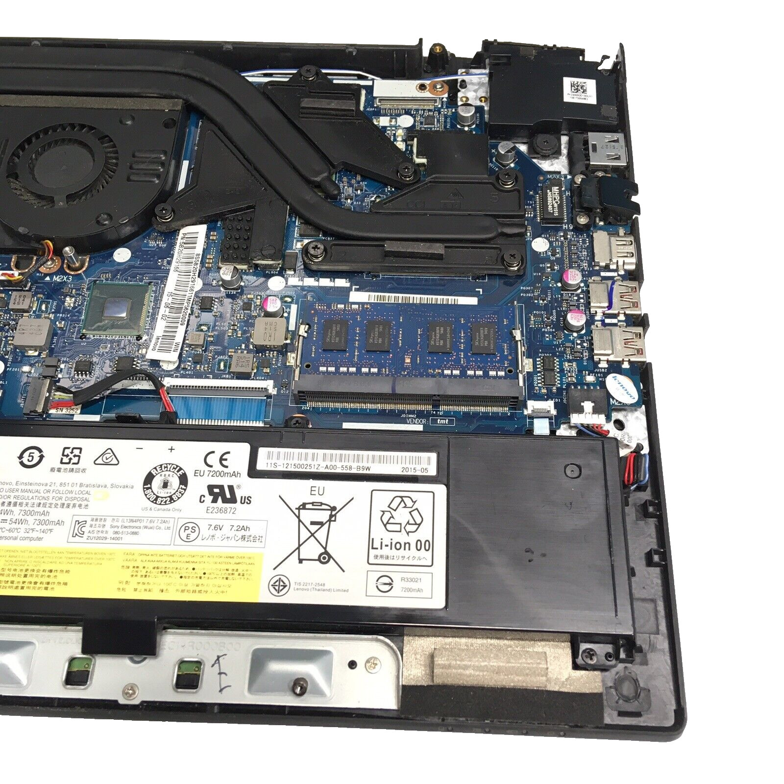 Lenovo Ideapad Y50-70 Laptop i7 4th Gen. 4GB RAM No HDD No OS No Screen H2008