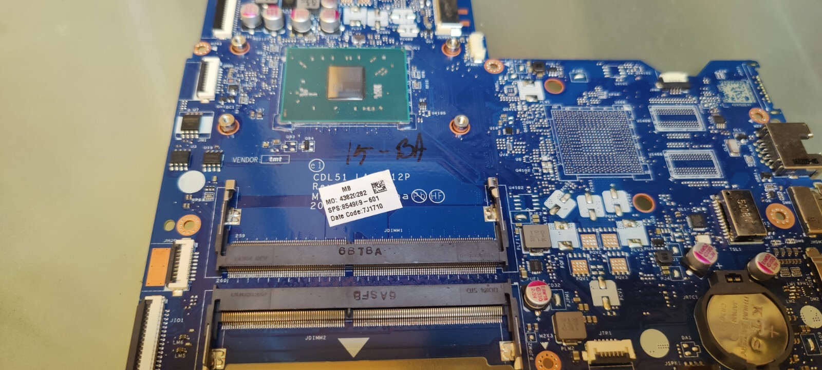 HP 15-BA 15-AF MOTHERBOARD LA-D712P AMD A9-9410 AMD R5 854969-601 #