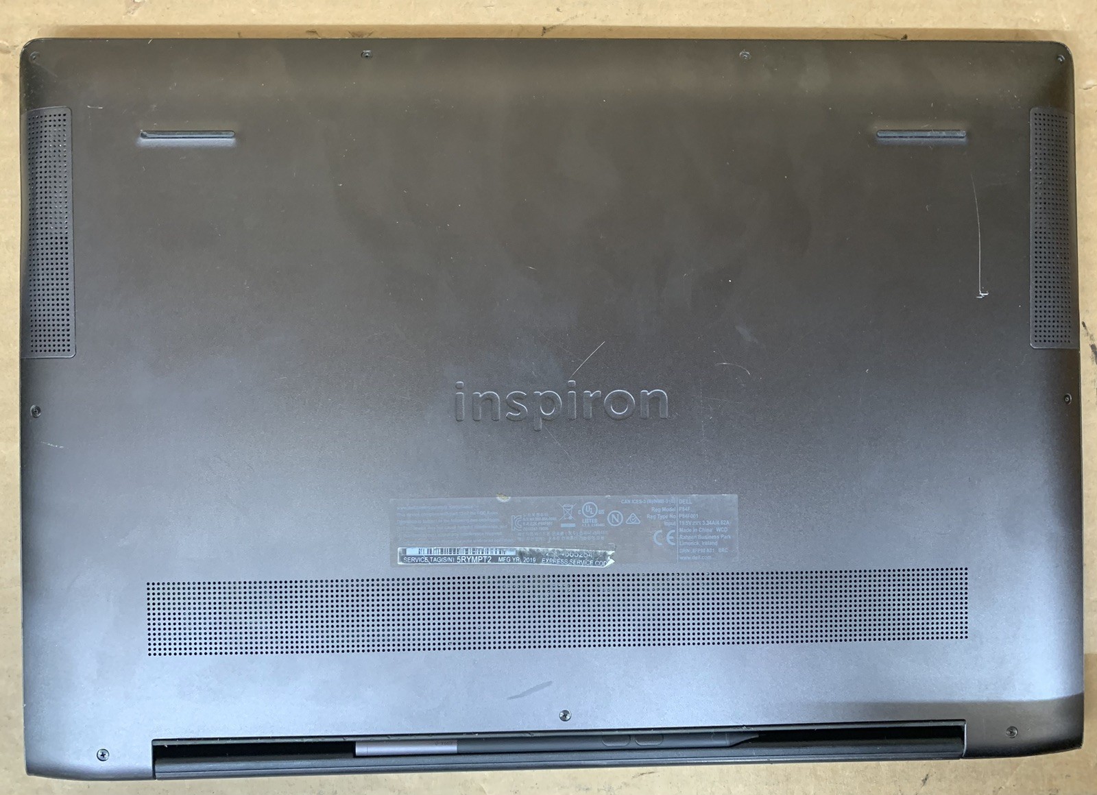 Dell Inspiron 7591 2-in-1 Core i7-10510U@1.80GHz 16GB DDR4 RAM NO SSD/HDD/OS