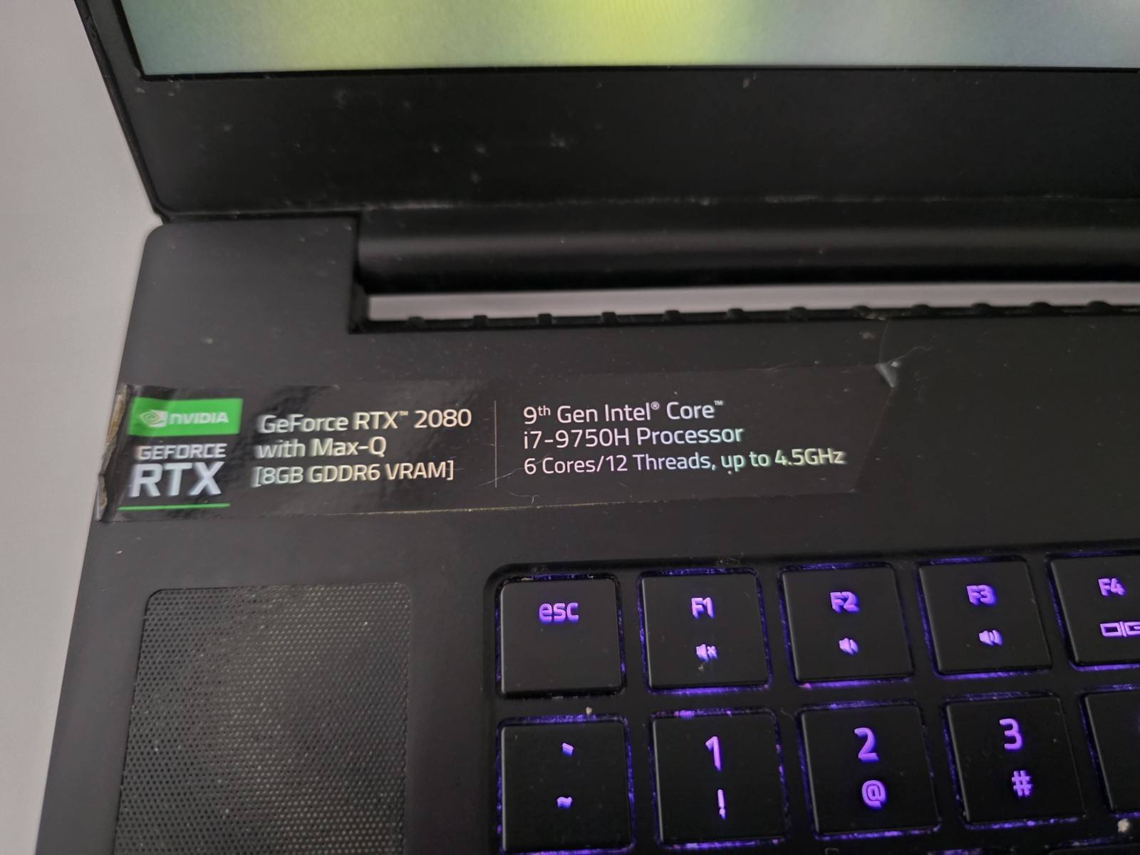 Razer Blade Pro 17 300Hz FHD 2019 i7-9750H 2.60GHz 16GB 2TB HDD RTX 2080 Max-Q