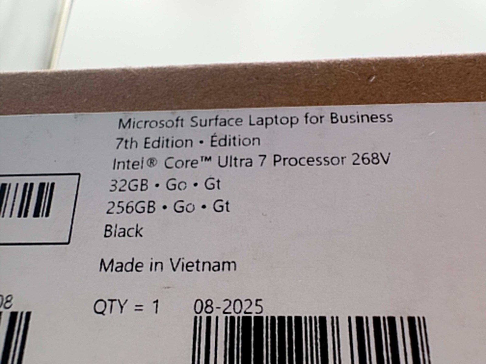 13.8″ Microsoft Surface Business Laptop 7th Ed – Intel Ultra 7 268V, 32GB, 256GB