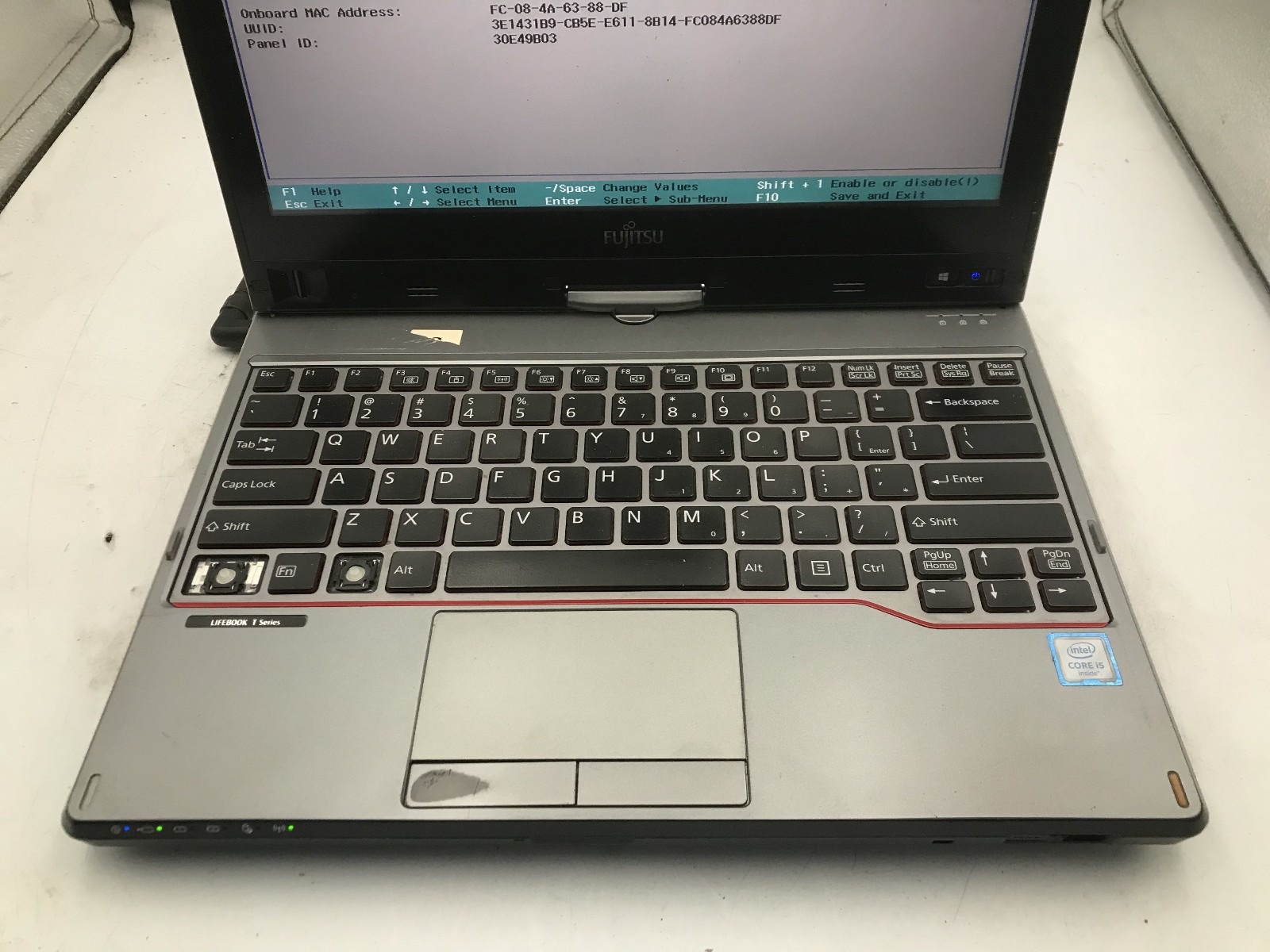 FUJITSU LIFEBOOK T726 – BOOTS TO BIOS – INTEL I5 6200U – 4GB RAM – READ DESC -BB