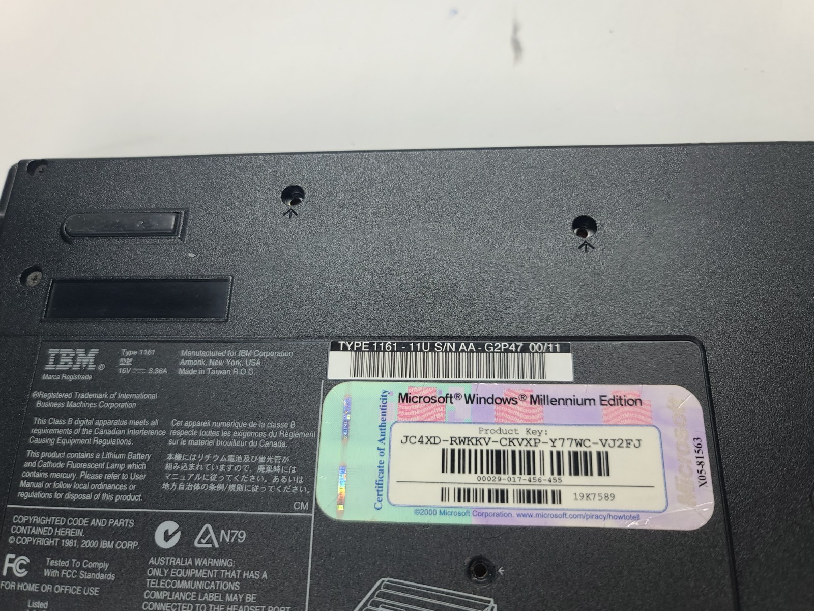 IBM ThinkPad R50e/ IBM ThinkPad I Series. No HARD-DRIVES. Untested