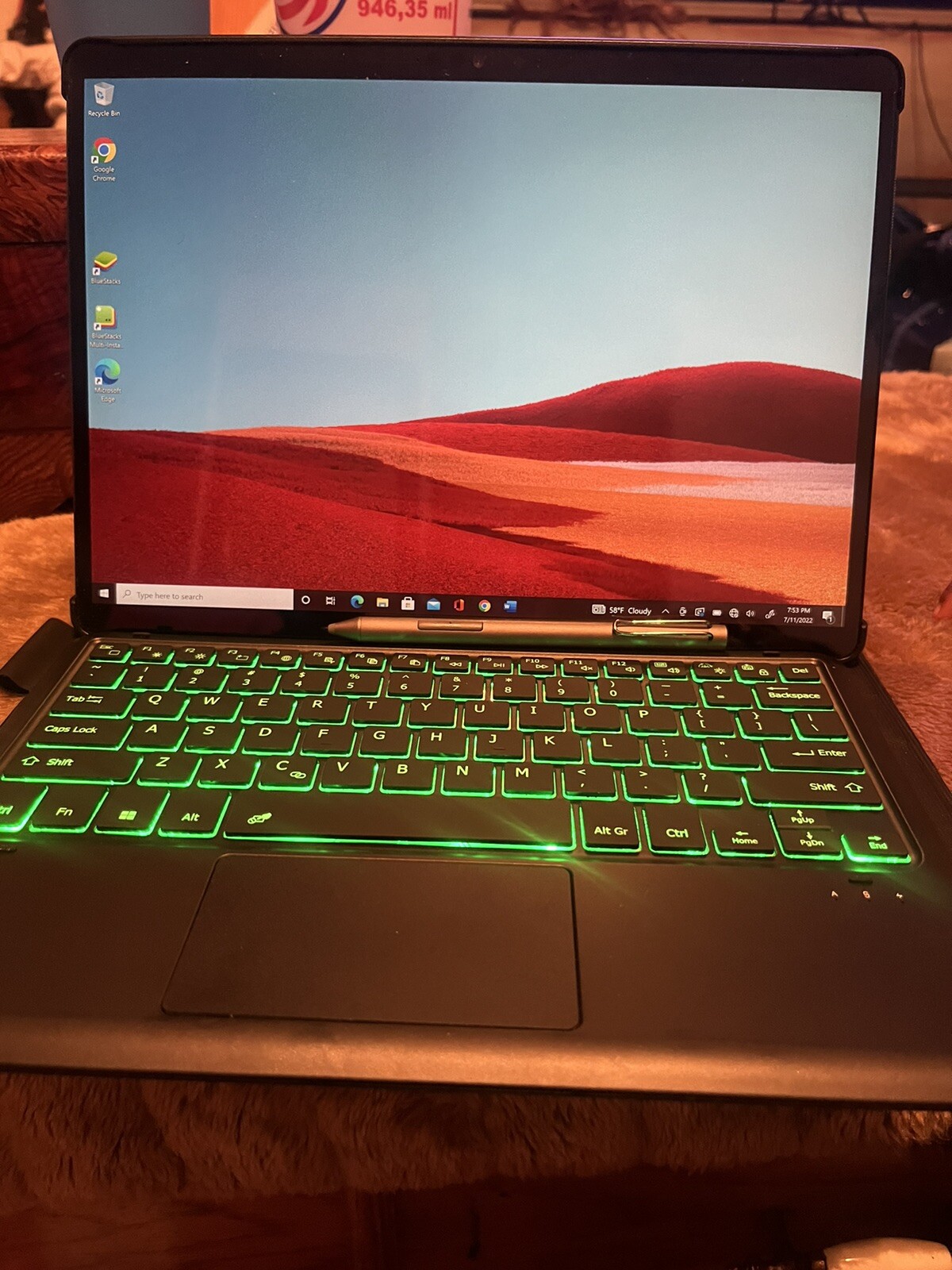 Microsoft Surface Pro X 13″ Touch (128GB SSD, Microsoft SQ1, 3.00 GHz, 8GB, LTE)