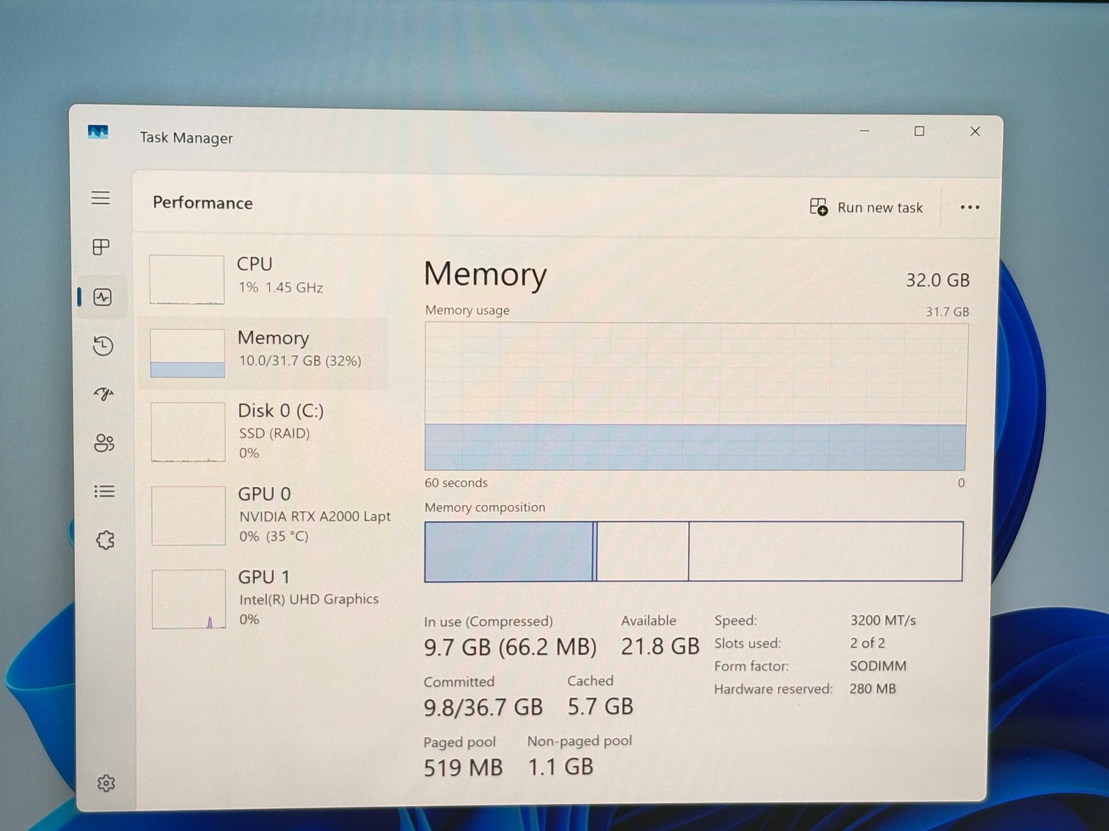 Dell Precision 5560 Intel Core i7-11850H 32GB RAM 1TB SSD NVIDIA RTX A2000