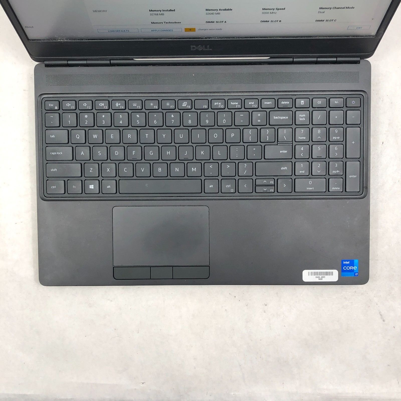 DELL PRECISION 7560 FHD Core i7-11850H 32GB RAM 512GB SSD RTX A3000 No OS