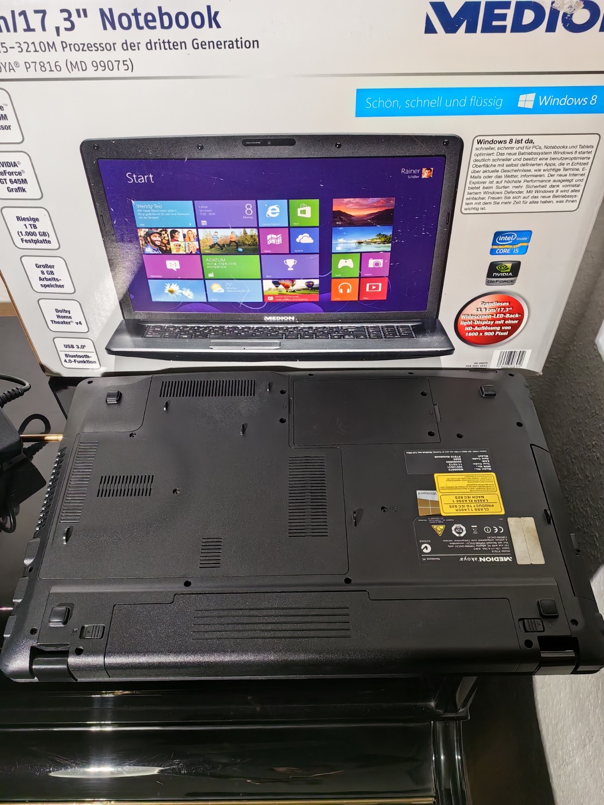 17.3″ Medion Akoya P7816 Notebook Intel i5 MD99075 Laptop PC USB