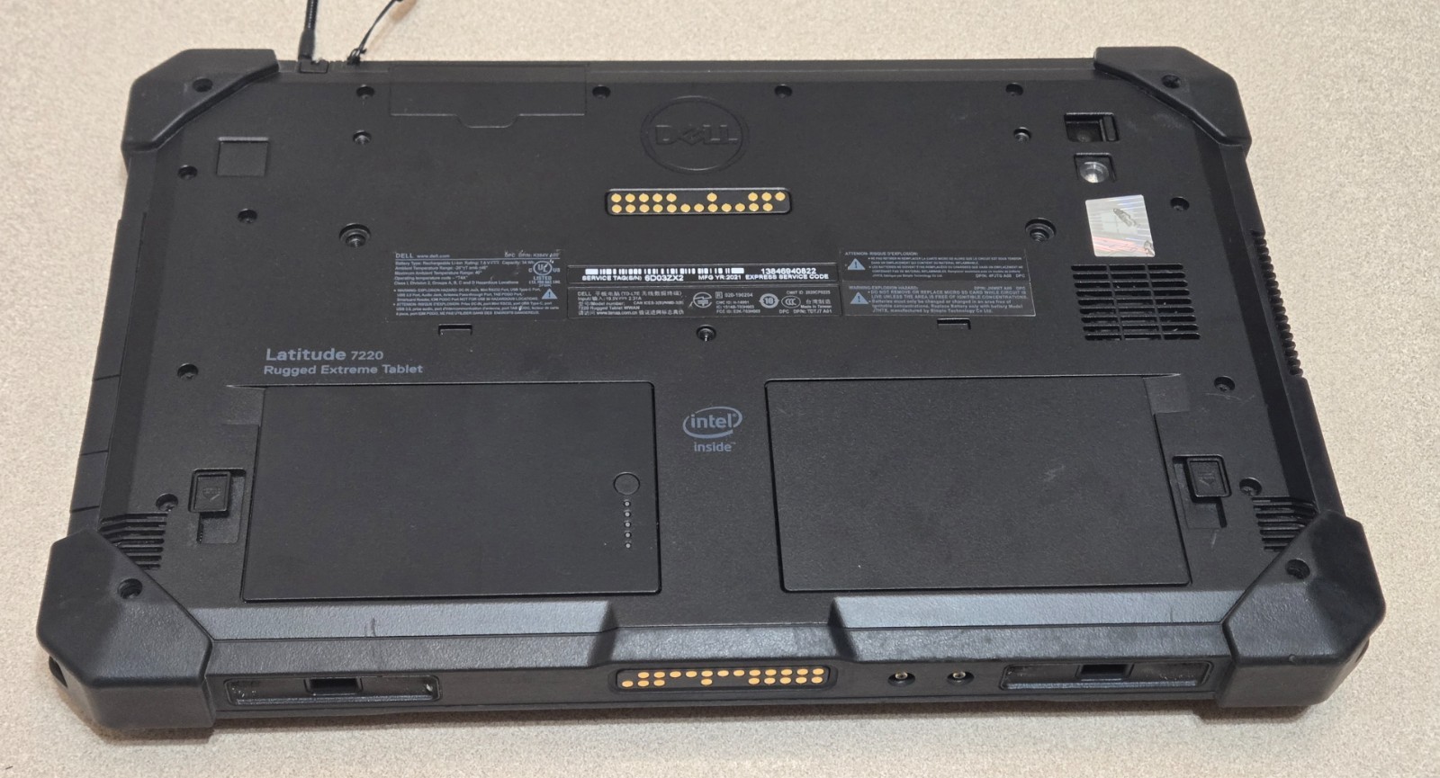 Dell Latitude 7220 Rugged Extreme Tablet i5-8365U 8GB 256GB WWAN Win11 Pro B1