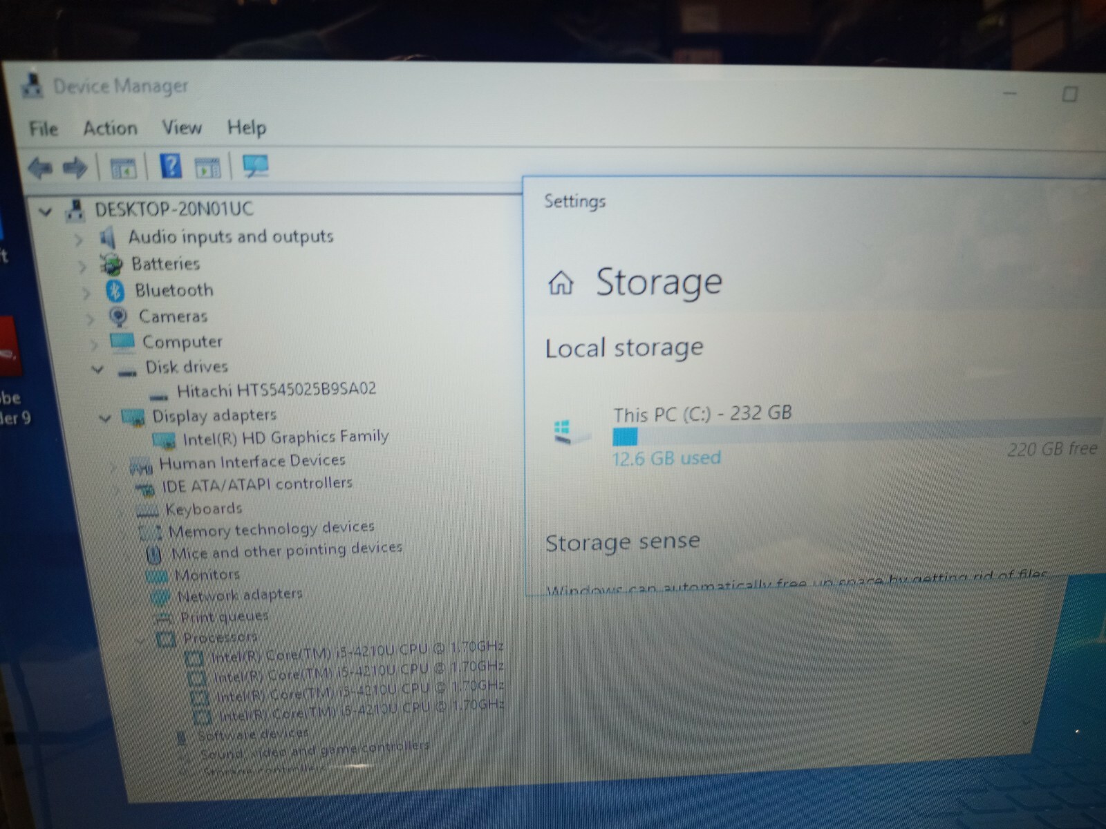 Dell Inspiron 15-7000 Intel Core i3-4210U 1.7GHz 2GB Ram 250GB HDD Win10 *AS IS*
