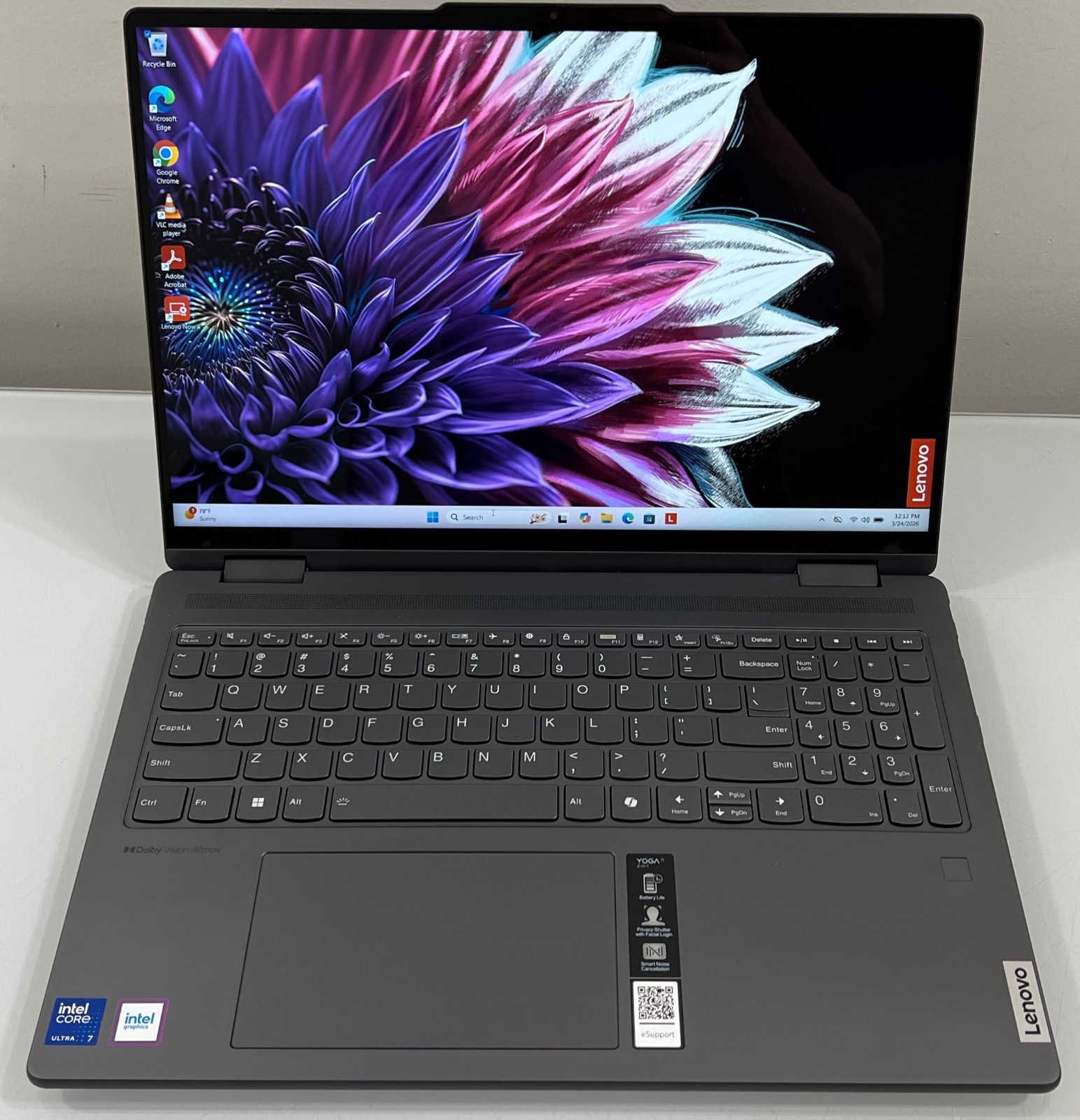 Lenovo Yoga 7i 2-in-1 16″ Touch Core Ultra 7 155U 16GB RAM 512GB SSD Grade A