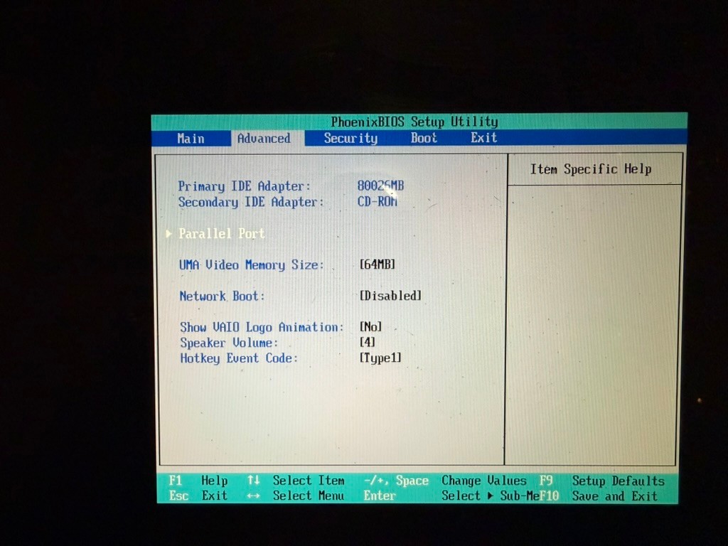 Vtg Sony VAIO PCG-K45/PCG-9U1L Laptop P4@3.20 GHz/1GB/80GB WinXP Bundle PLS READ