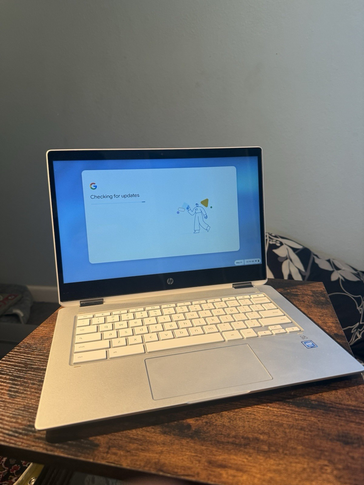 HP Chromebook 360 Model 14a Silver + white