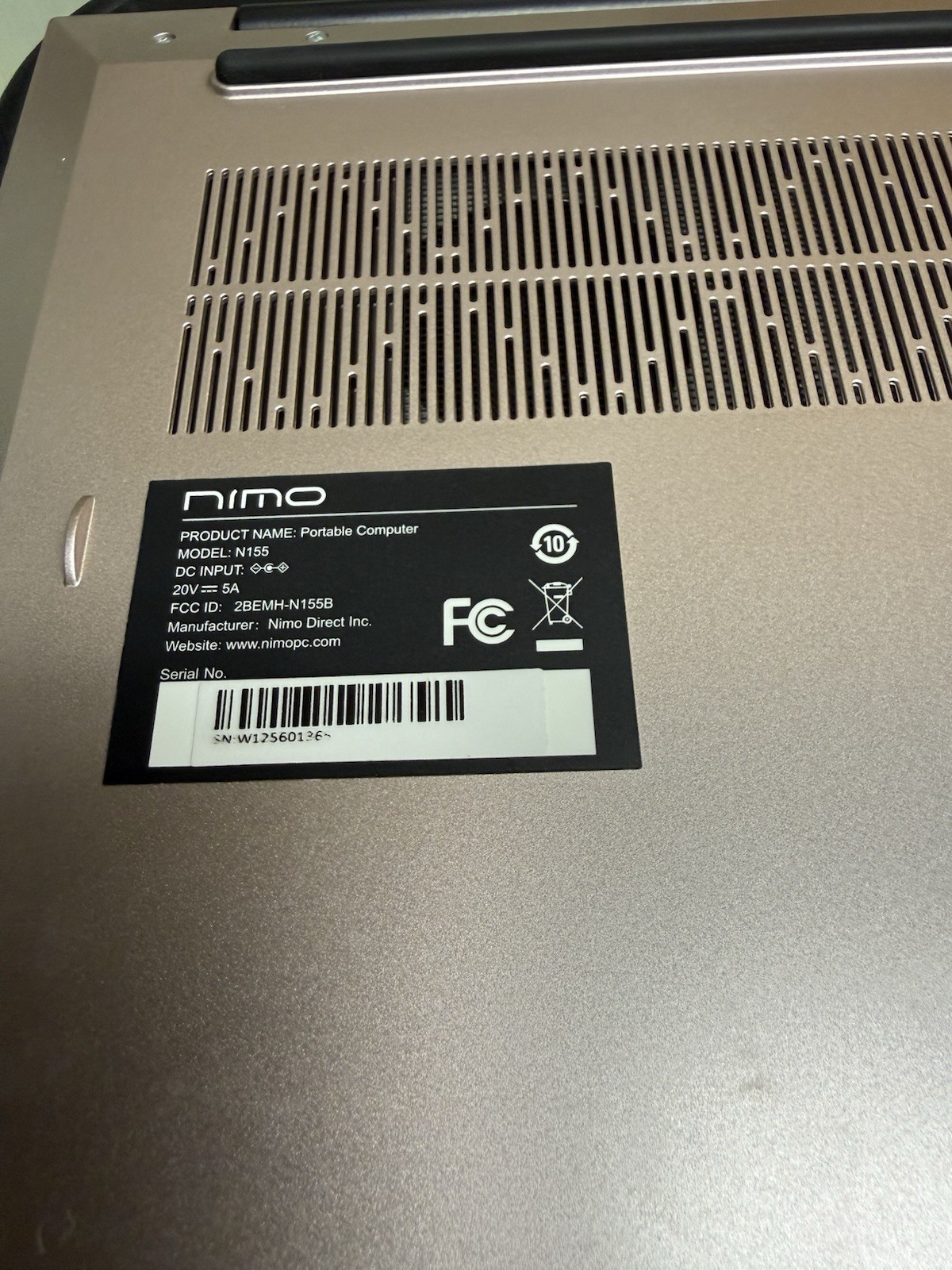 Nimo N155L 15.6″ Ryzen 7 6800H 32GB DDR5 1TB SSD Windows 11 Home
