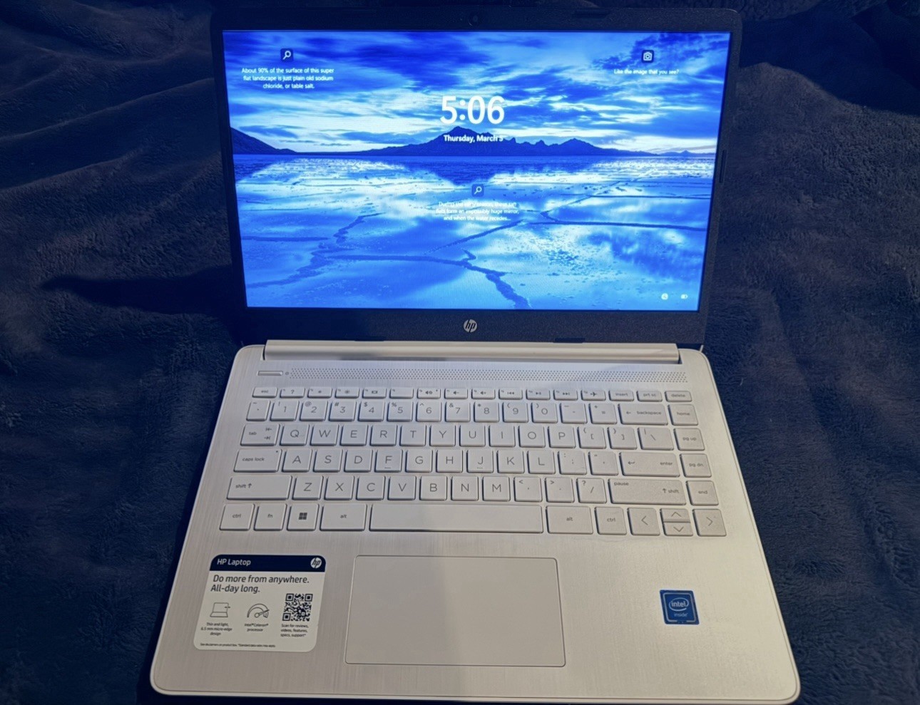 HP Ultra Light Laptop 14-inch Model 14-dq0052dx 16gb Ram 64gb Storage
