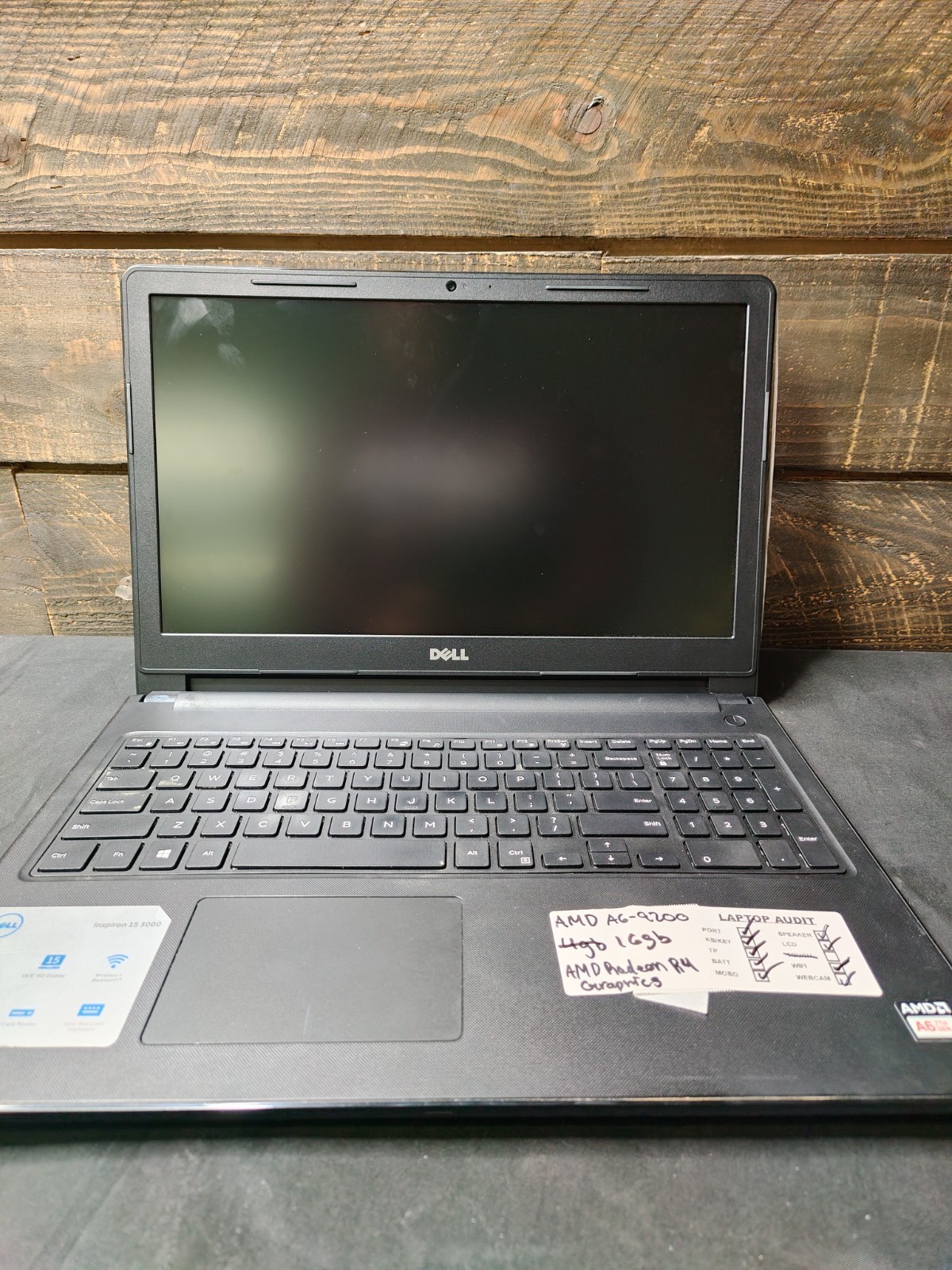 Dell Inspiron 15 3000 Laptop A6-9200 Radeon R4 GPU 500GB SSD 16GB RAM
