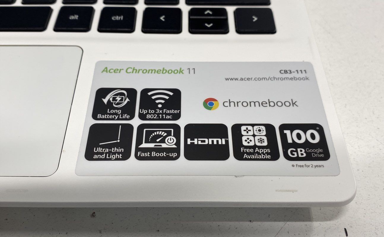 Acer Chromebook 11 (CB3-111) 11.6″ Intel Celeron Processor Chrome OS
