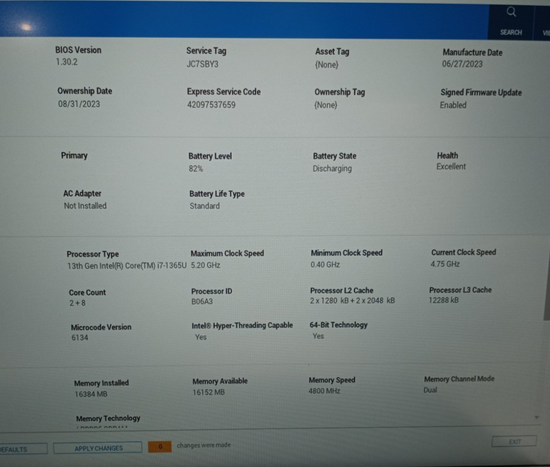 Dell Latitude 7440 14″FHD i7-1365U@5.2GHz 16GB RAM 256GB NVMe Win 11 Pro MC565*!