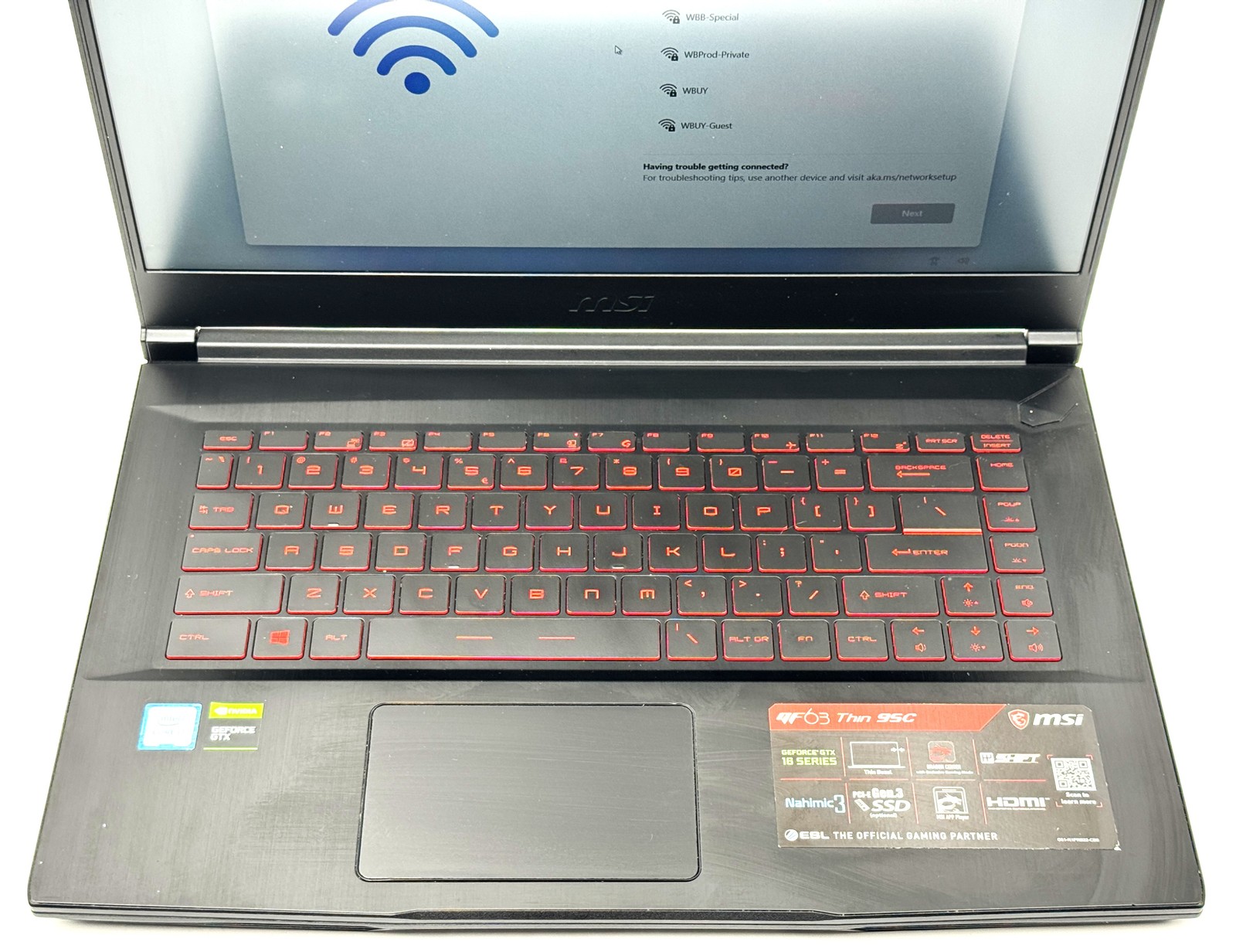 MSI – GF63 Thin 9SC-245US – FHD – i7-9750H – 16GB – GTX 1650MQ – 512GB-SSD