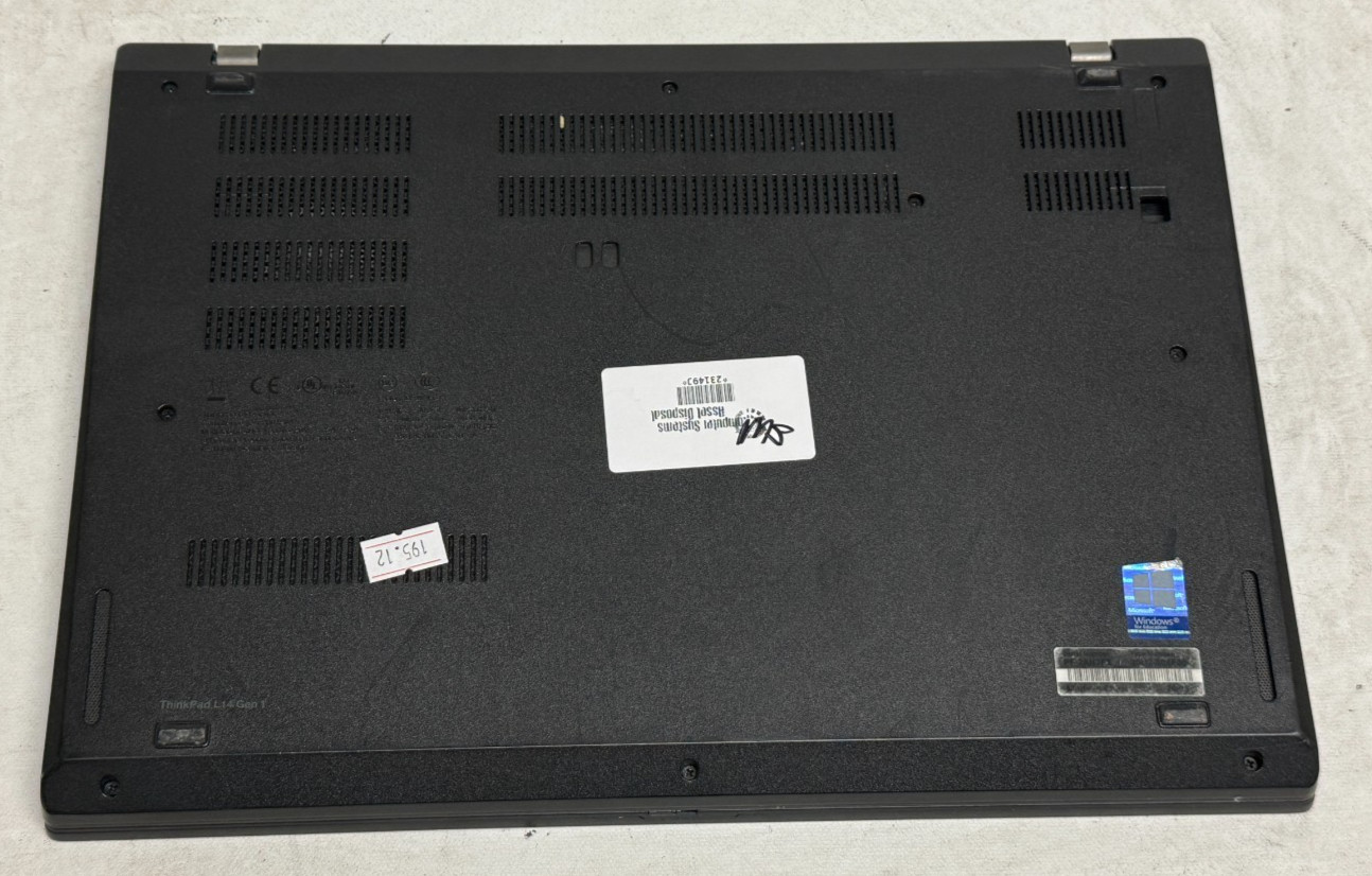 Lenovo ThinkPad L14 Gen 1 14″ (i5-10210u – 8GB RAM – 256GB SSD – Win11Home)