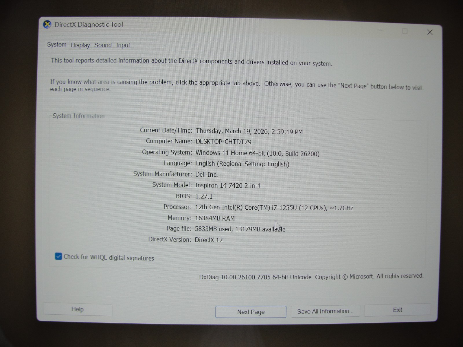 Dell Inspiron 7420 2n1 14”WUXGA TOUCH Core i7-1255U 1.7GHz 16GB RAM 512GB SSD+PA
