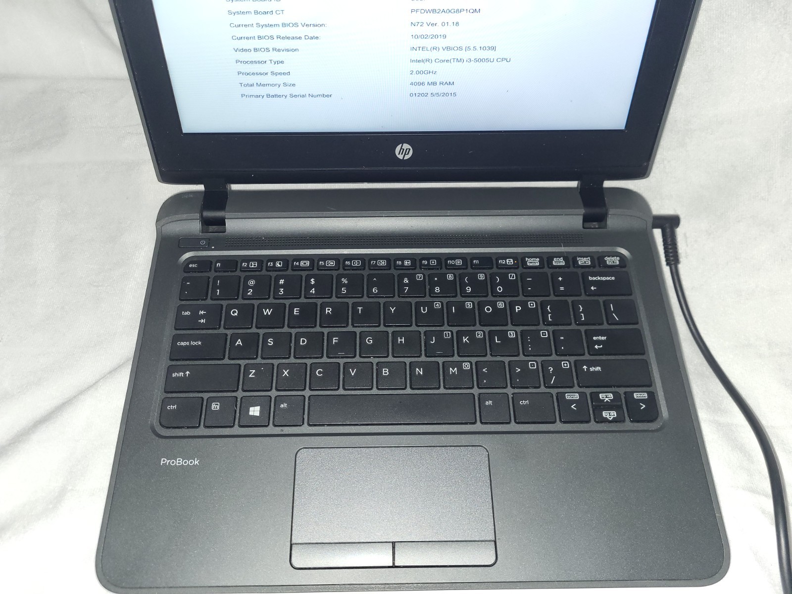 Lot of 5 HP ProBook 11 G1 Core i3 5005U 4GB RAM 128 SSD No OS Weak CMOS Battery