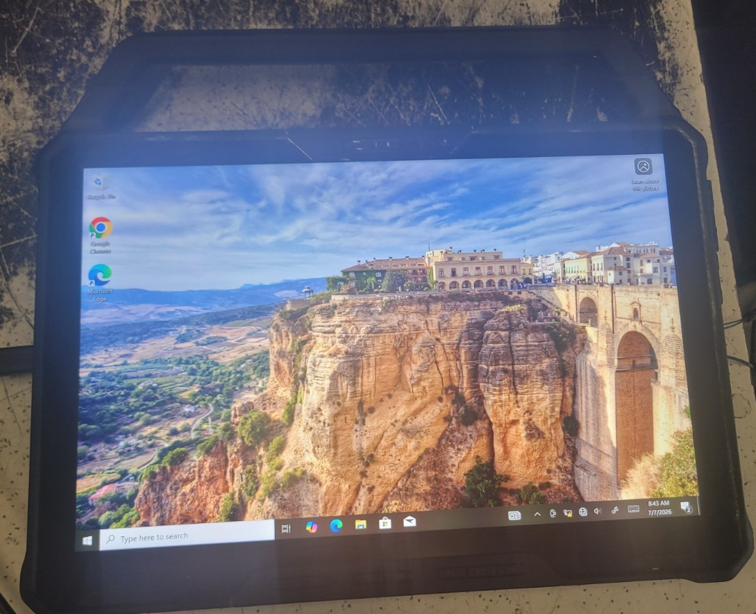 Dell Latitude 7230 Rugged Extreme Tablet Laptop 12th Gen I5 256gb SSD 8gb Ram