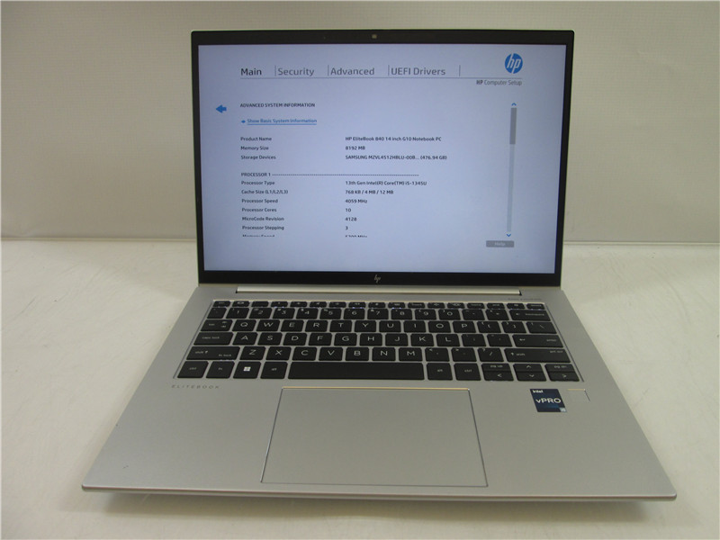 HP EliteBook 840 G10 Laptop i5 1345U 4.2GHz 8GB 480GB SSD Win11 Pro COA