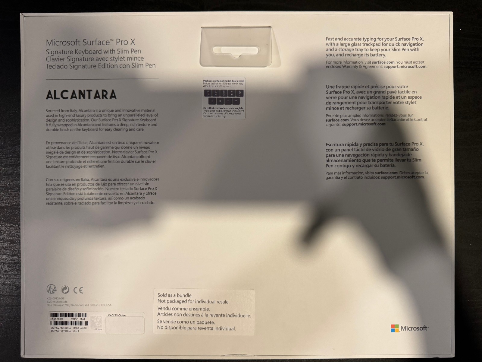 Microsoft Surface Pro X 13″ Touch 256GB SSD, Microsoft SQ1, 3.00 GHz, 8GB,