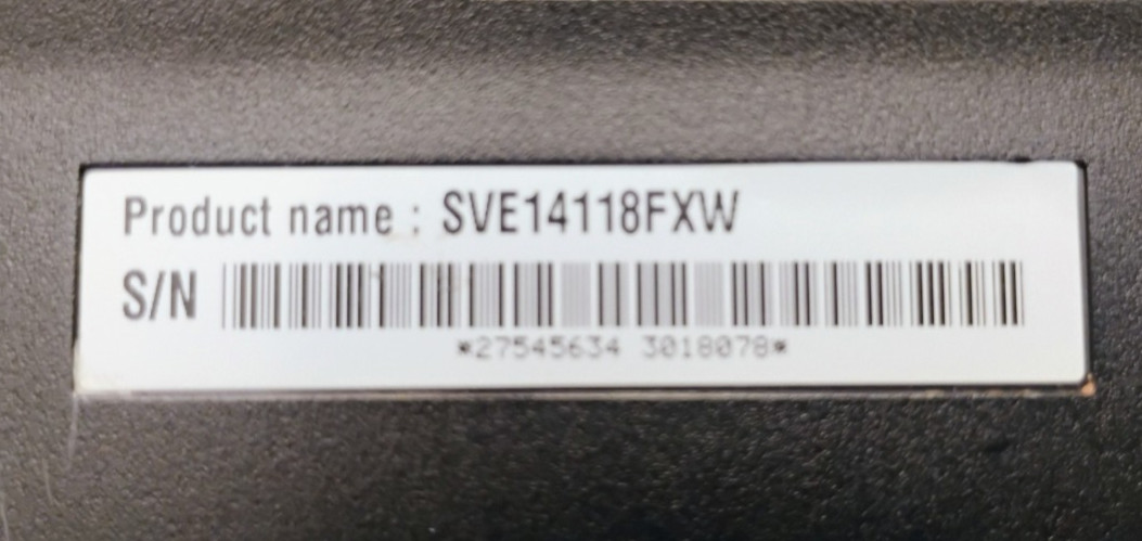 Sony SVE14118FXW Laptop – Win 10 Home/Intel Core i5/8GB RAM/750GB HD