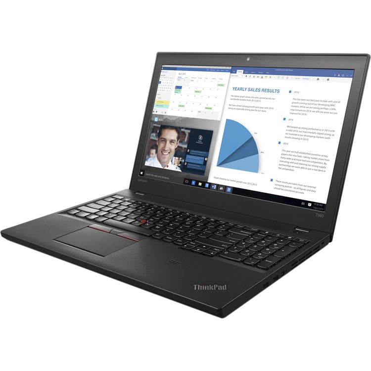 Lenovo ThinkPad T560 15.6″ Intel Core i5-6300U 8GB RAM 256GB SSD W11P Laptop BK