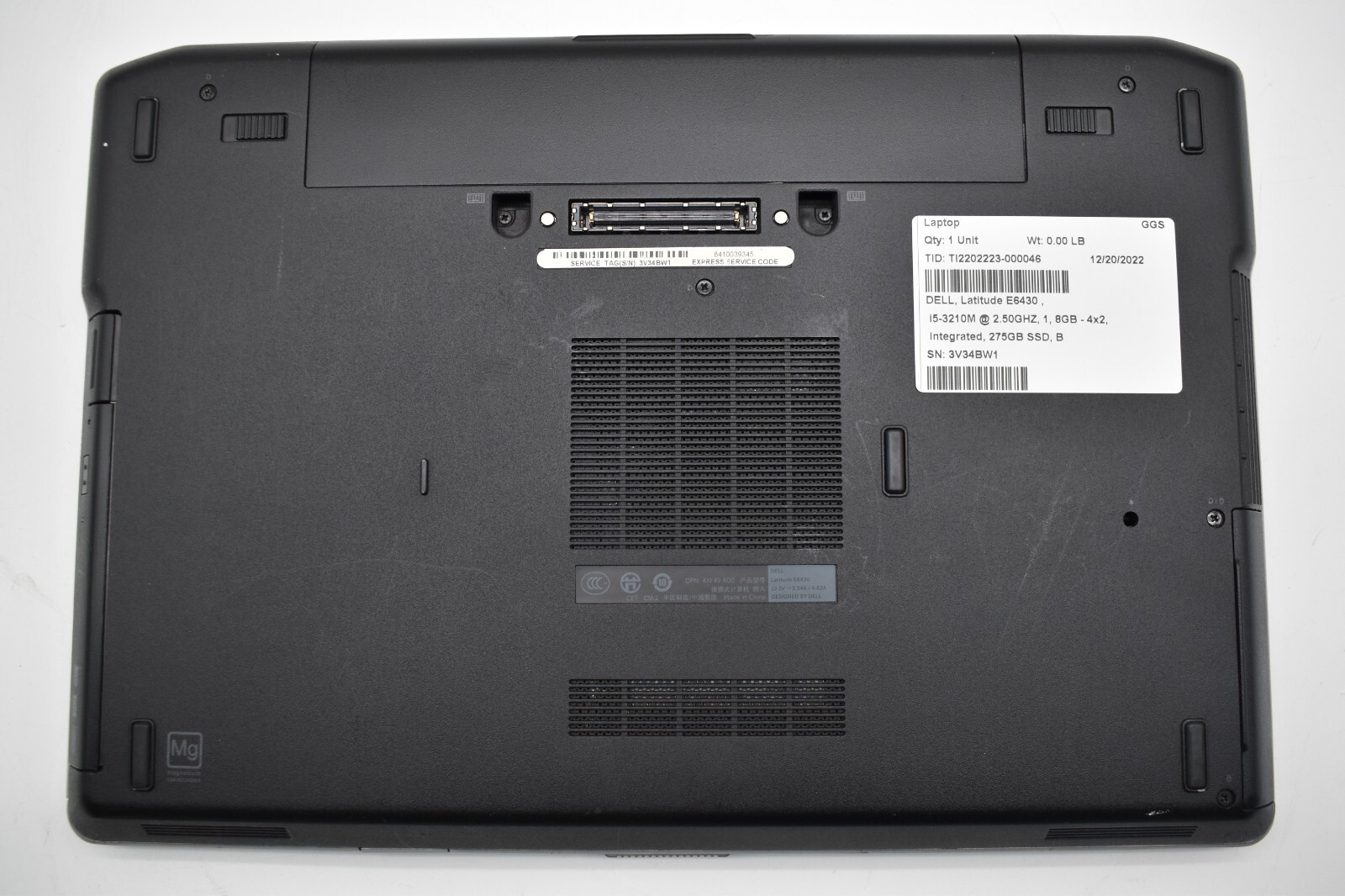 14″ Dell Latitude E6430 Laptop i5-3360M @ 2.80GHz 8GB RAM no Hard Drive / OS