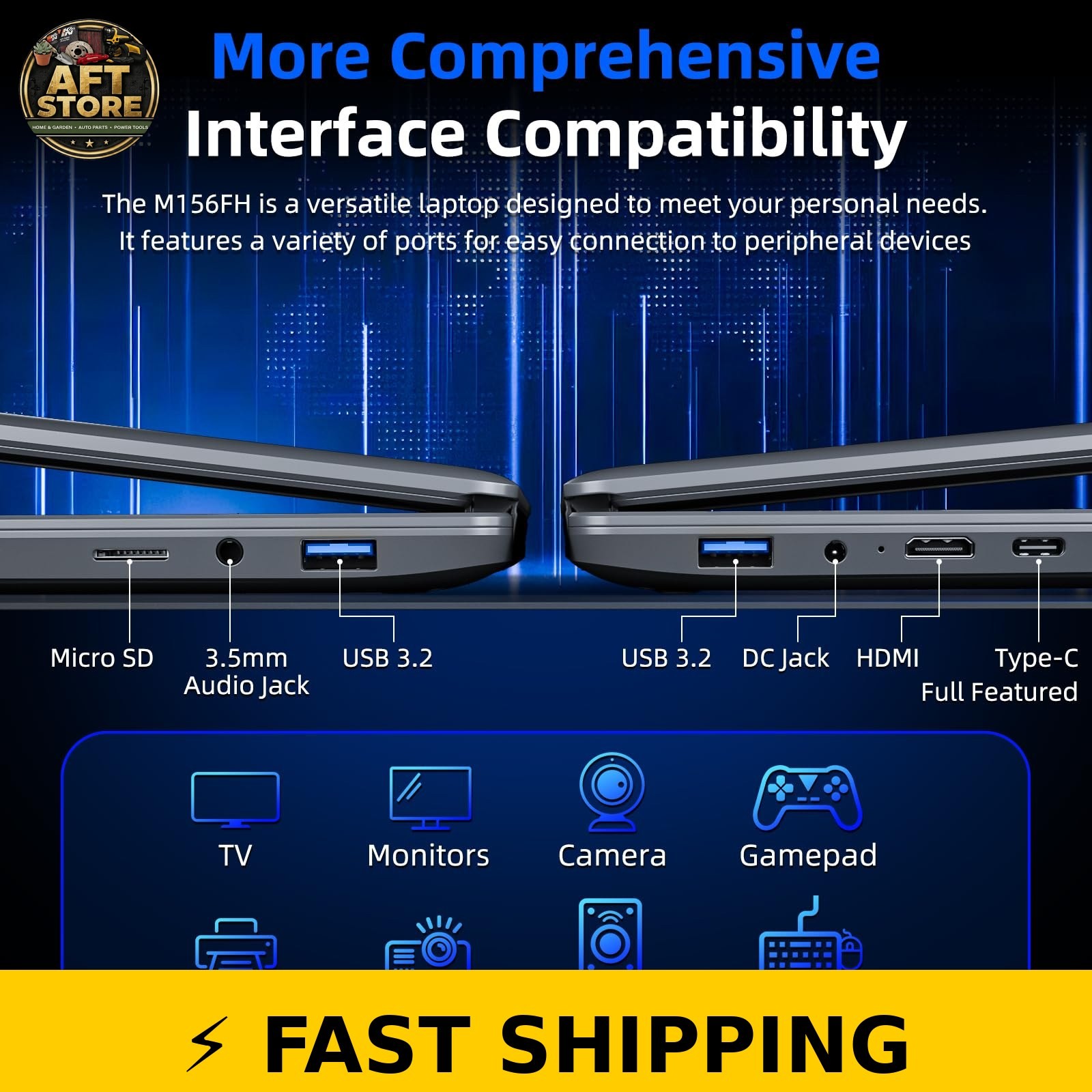 MELIUNA 15.6″ Laptop, 6GB RAM, 128GB SSD, Win 11, AI Features, Gray