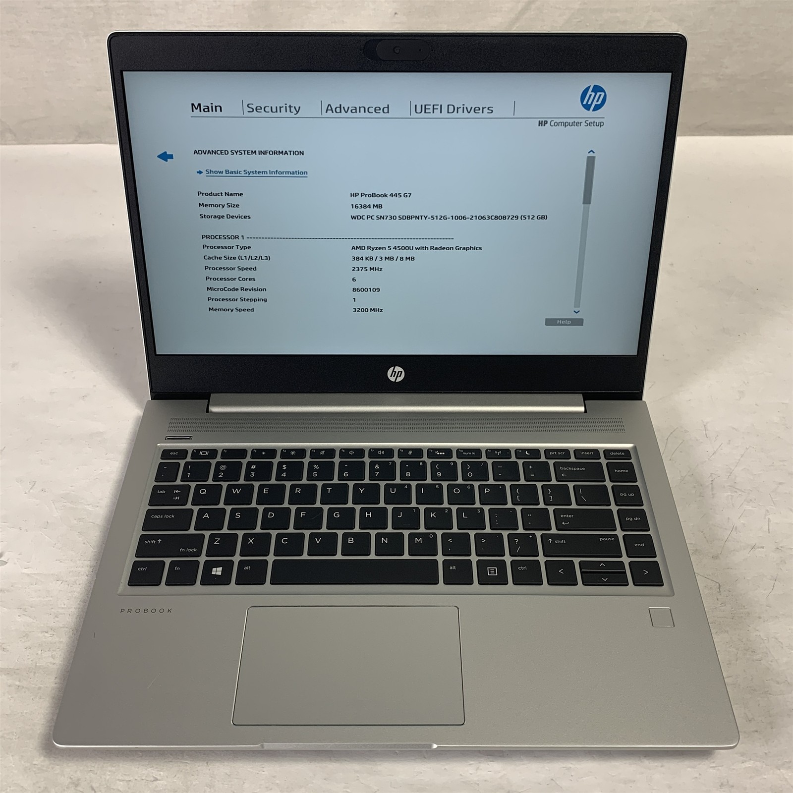 HP ProBook 445 G7 14″ Laptop Ryzen 5 4500U 2.3GHz 16GB – NO DRIVE