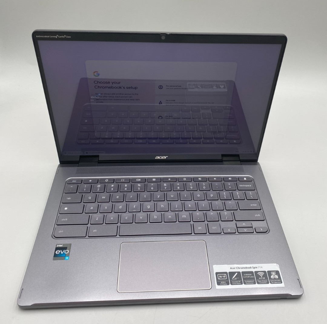 Acer Chromebook Spin 714 14″ i5-1235U 4.2GHz 256GB SSD 16GB DDR4 Gray Laptop C
