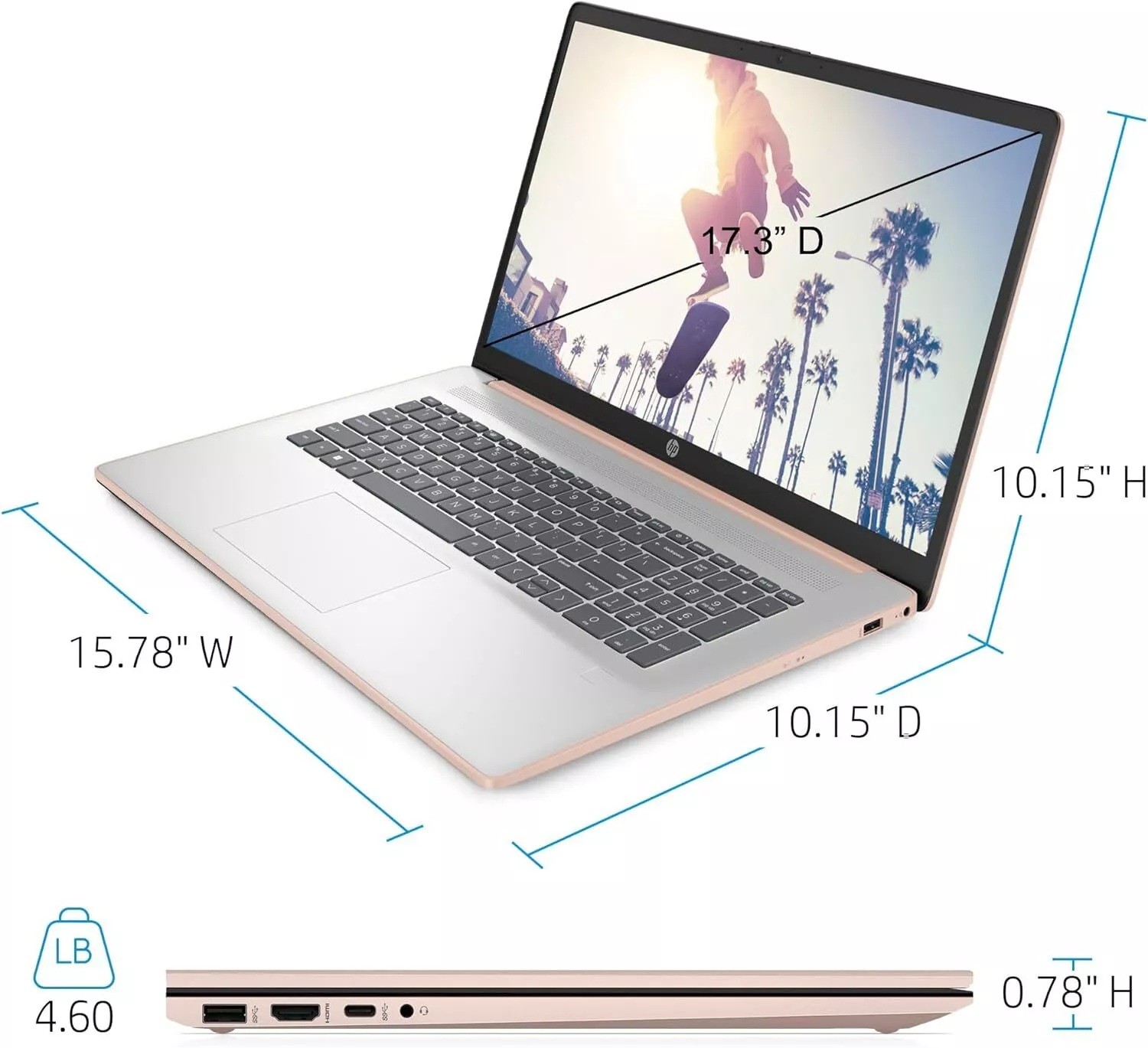 2025HP 17.3″Touchscreen Laptop computer 10-Core i7-1355U 5GHZ Up To 64GB-4TB SSD