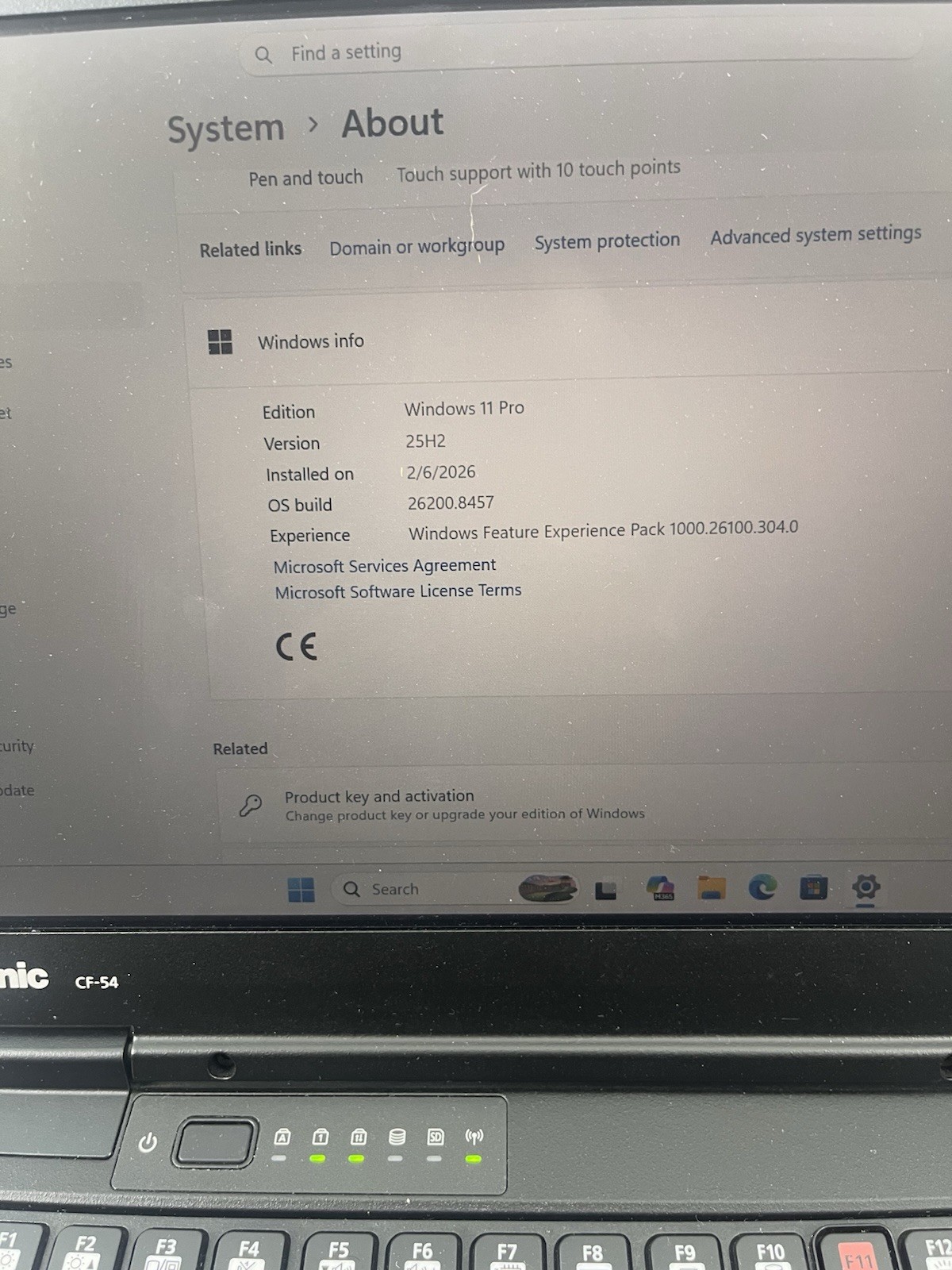 Toughbook Panasonic CF-54 MK3 Intel, Core i5-7300U 32GB RAM 1TB SSD Win11 Pro