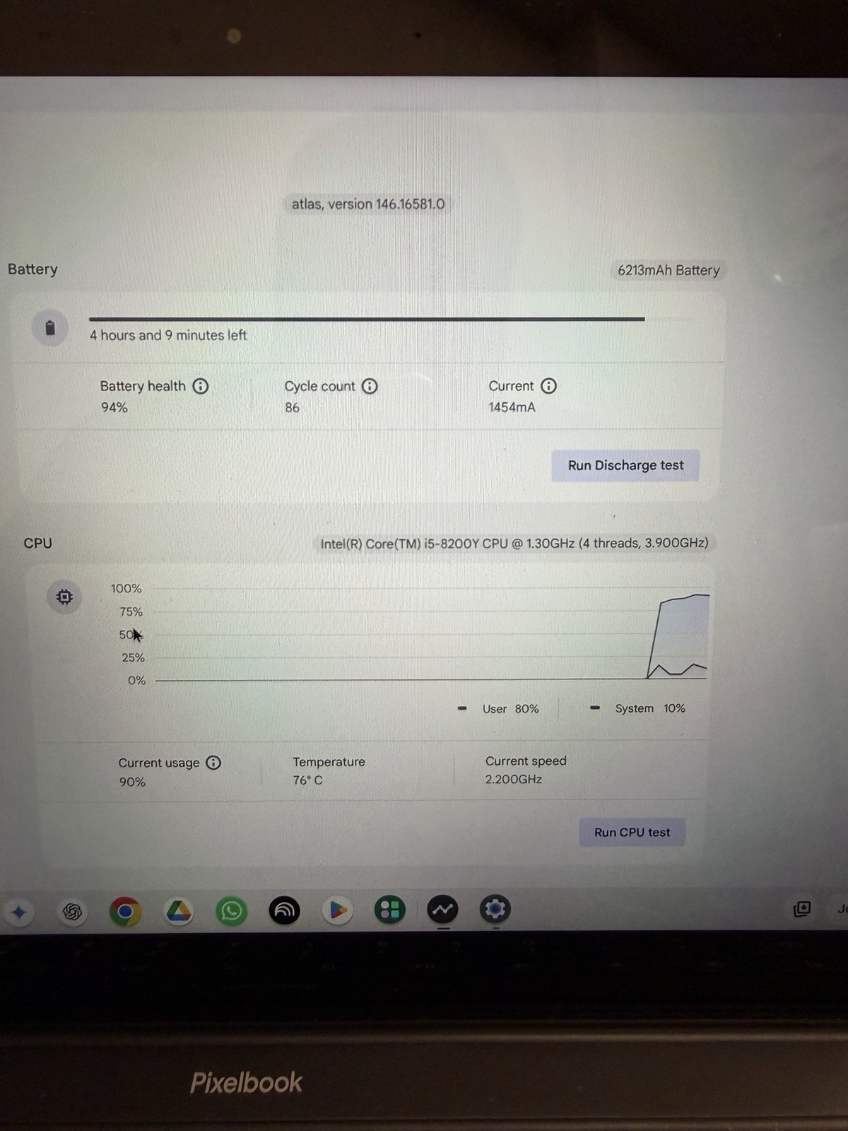 Google Pixelbook 13.3″ Chromebook i5 8th Gen 16GB 128GB SSD Touch