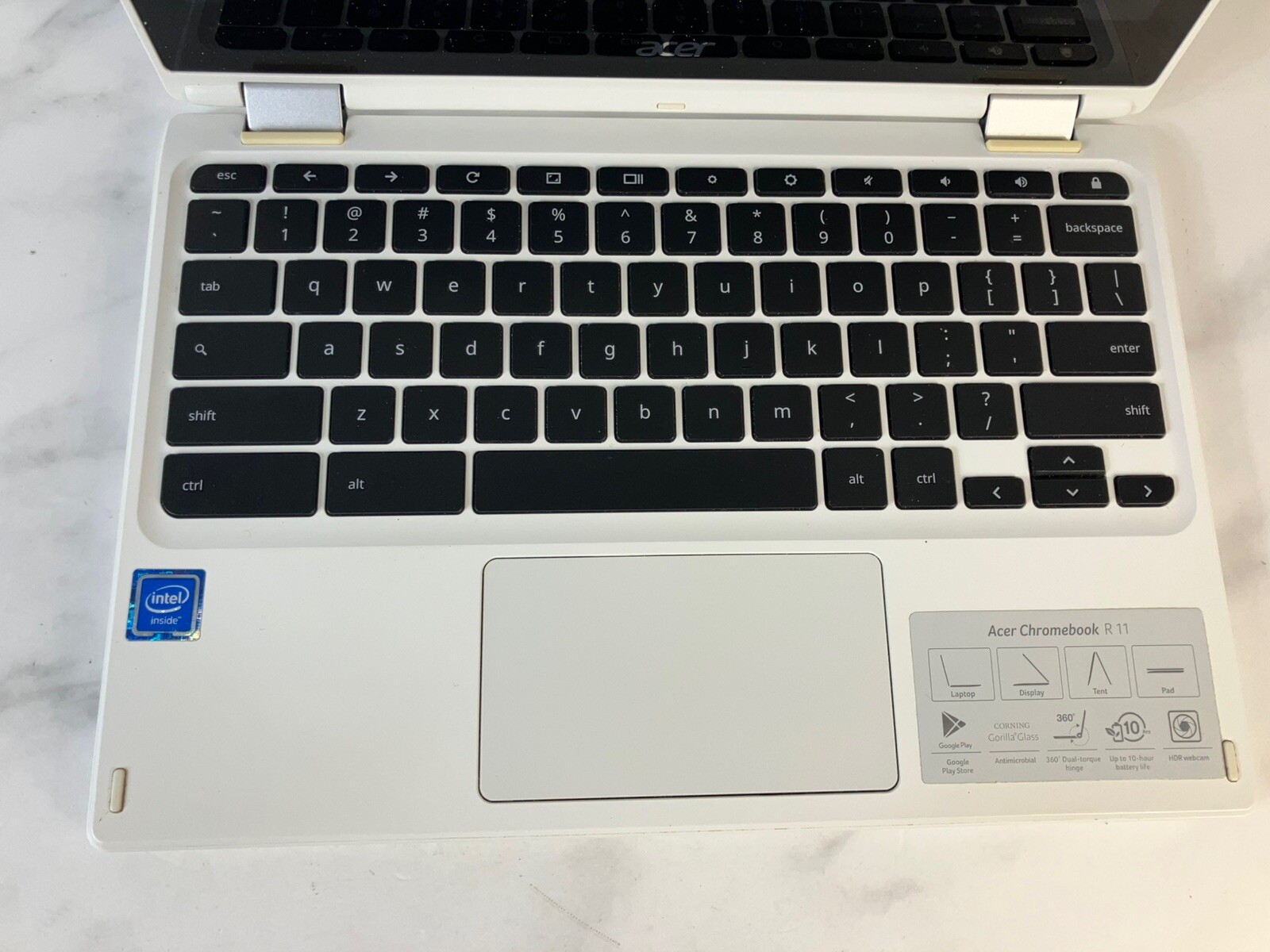 Acer Chromebook R11 CB5-132T White Laptop Model N15Q8, Missing Or Damaged OS