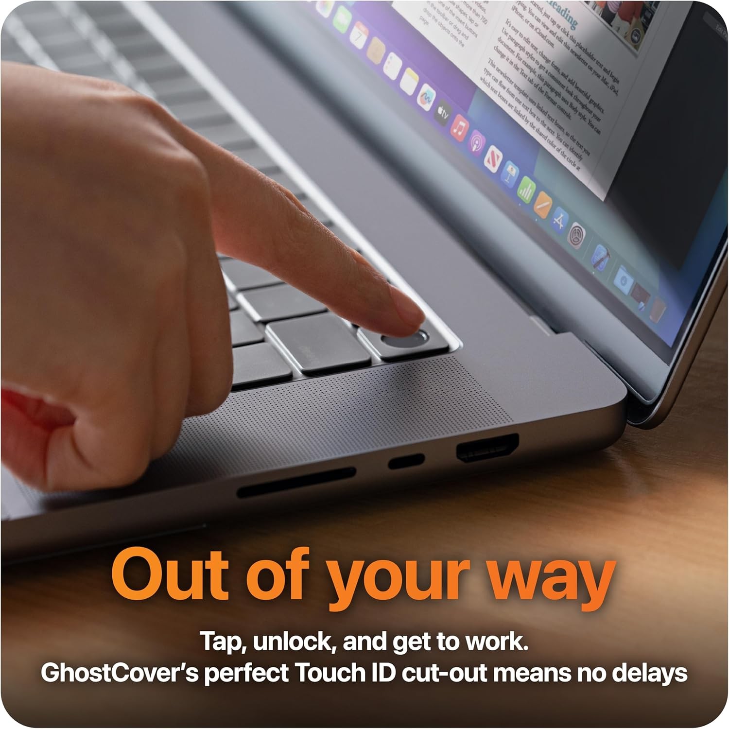 GhostCover Original Premium Ultra Thin Keyboard Cover for MacBook Pro 14″/16″