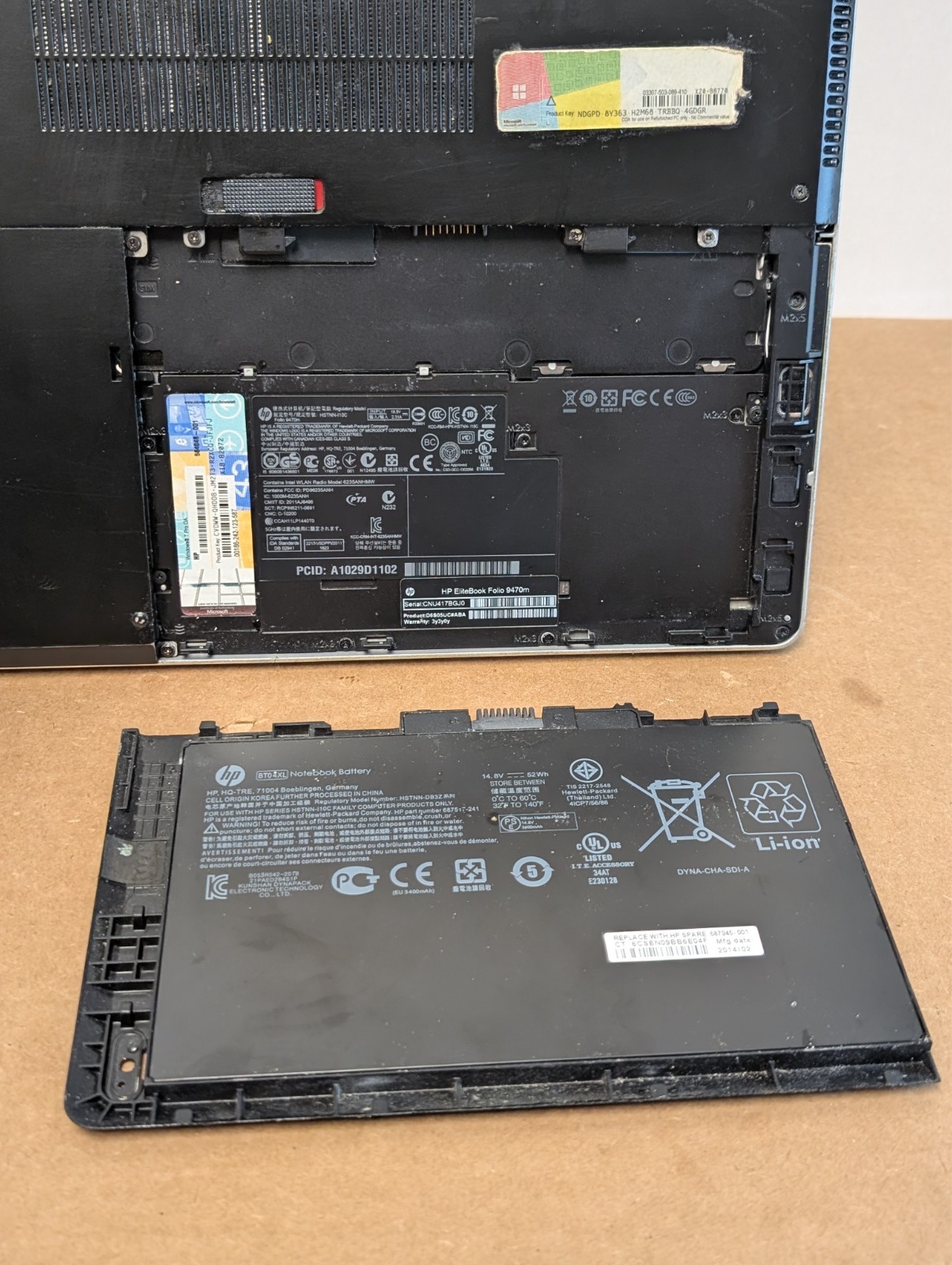 HP EliteBook Folio 9470M Laptop – *AS-IS – FOR PARTS OR REPAIR ONLY*