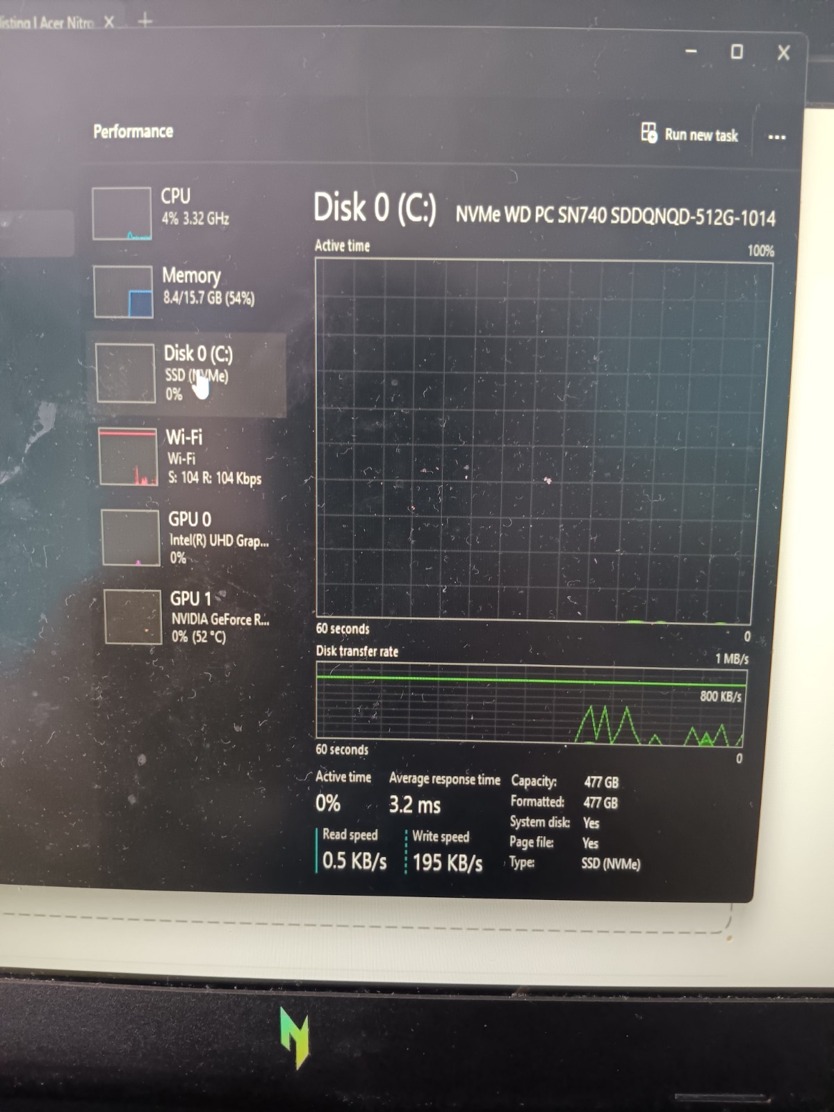 Acer Nitro 5 15.6 (i5-13420H), 16GB DDR4 RAM, RTX 3050 6GB, 512GB NVMe SSD