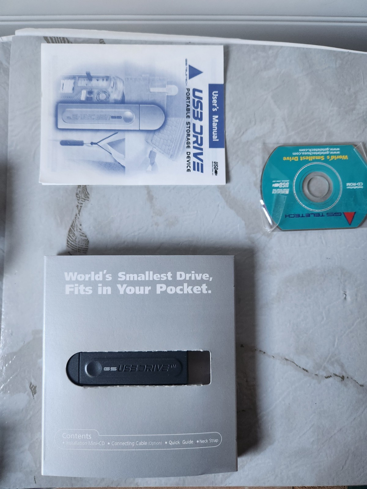GS TELETECH 1GB HARD-DRIVE Worlds Smallest Drive Never Used In Box