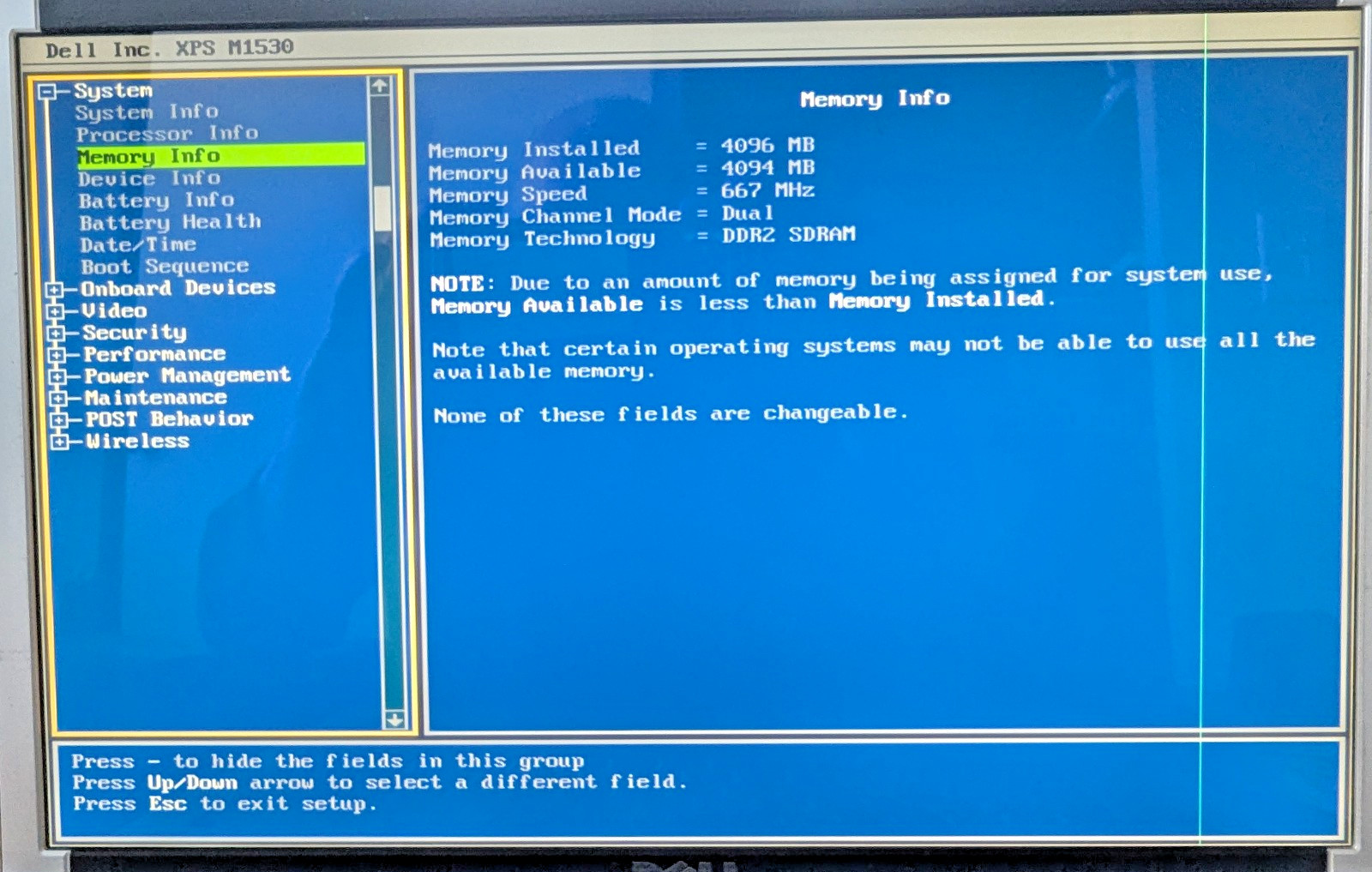 DELL XPS M1530 Laptop Intel(R) Core 2 Duo CPU, 4GB, SSD, Working