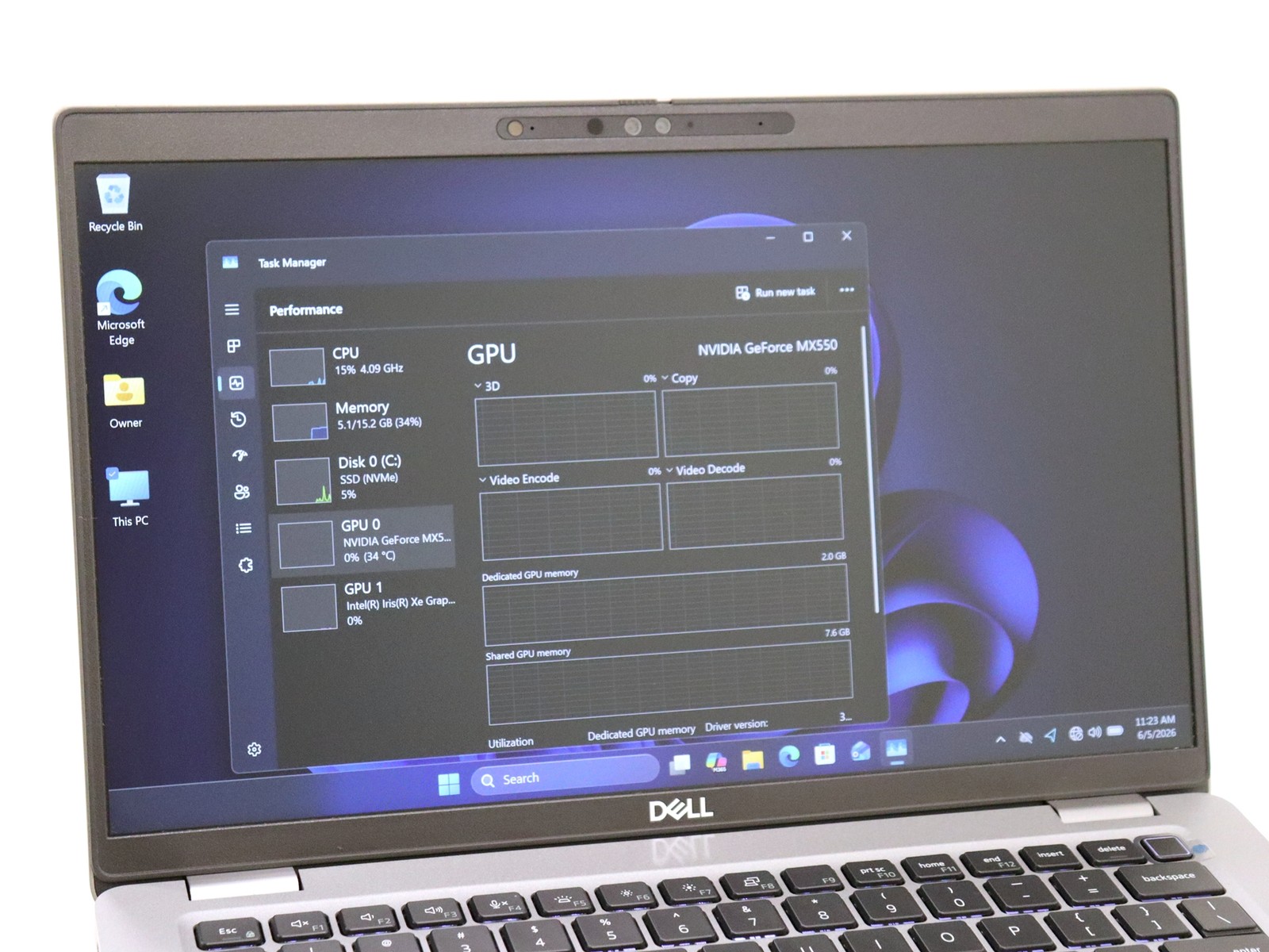Dell Latitude 5431 14.0″ Touch Intel i5-1250P 16GB 256GB NVMe W11P GeForce MX550