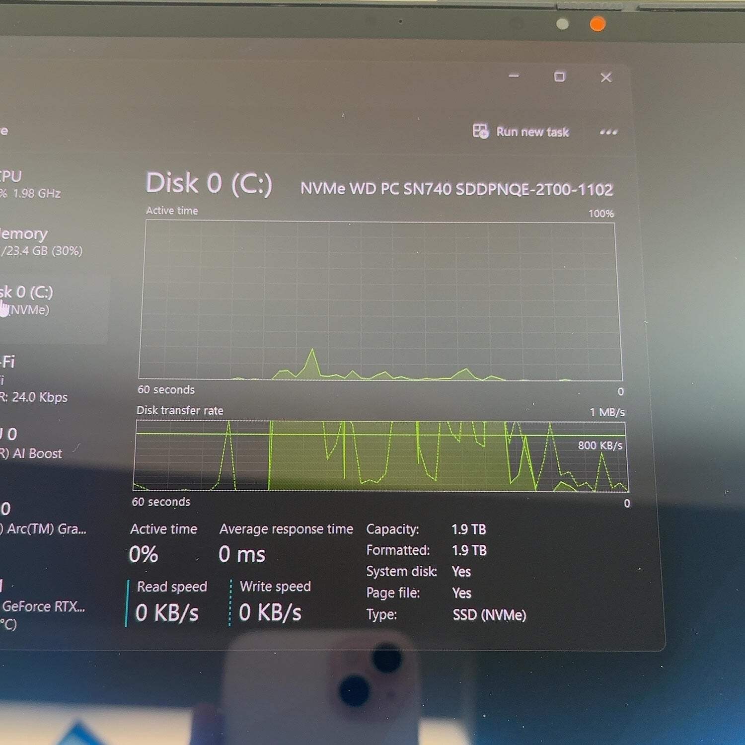 Asus Vivobook Pro 15.6″ Core Ultra 9 185H 2.5GHz 24GB RAM 2TB SSD RTX 3050