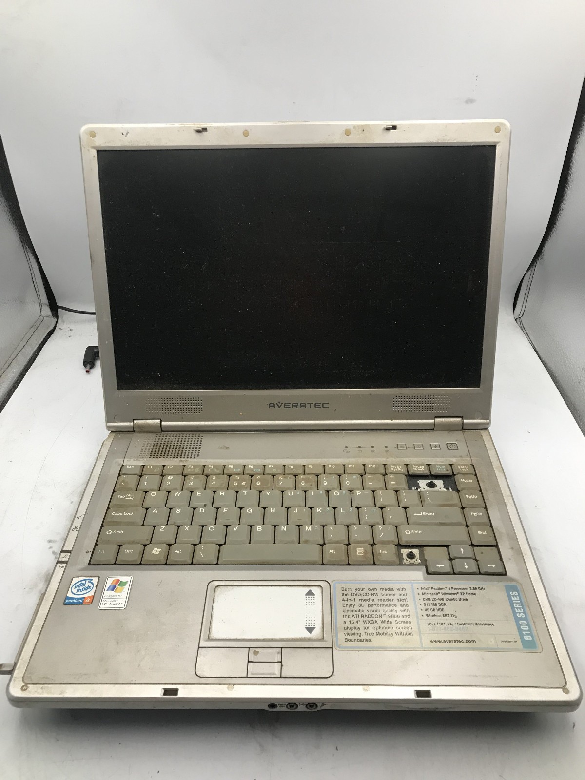 AVERATEC 6100 – FOR PARTS/REPAIR – INTEL PENTIUM 4 – NO RAM – READ DESC – BB