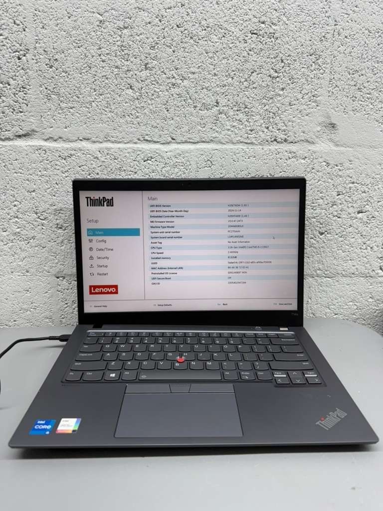 Lenovo ThinkPad T14s G2 Laptop i5-1135G7 – HINGE DAMAGE