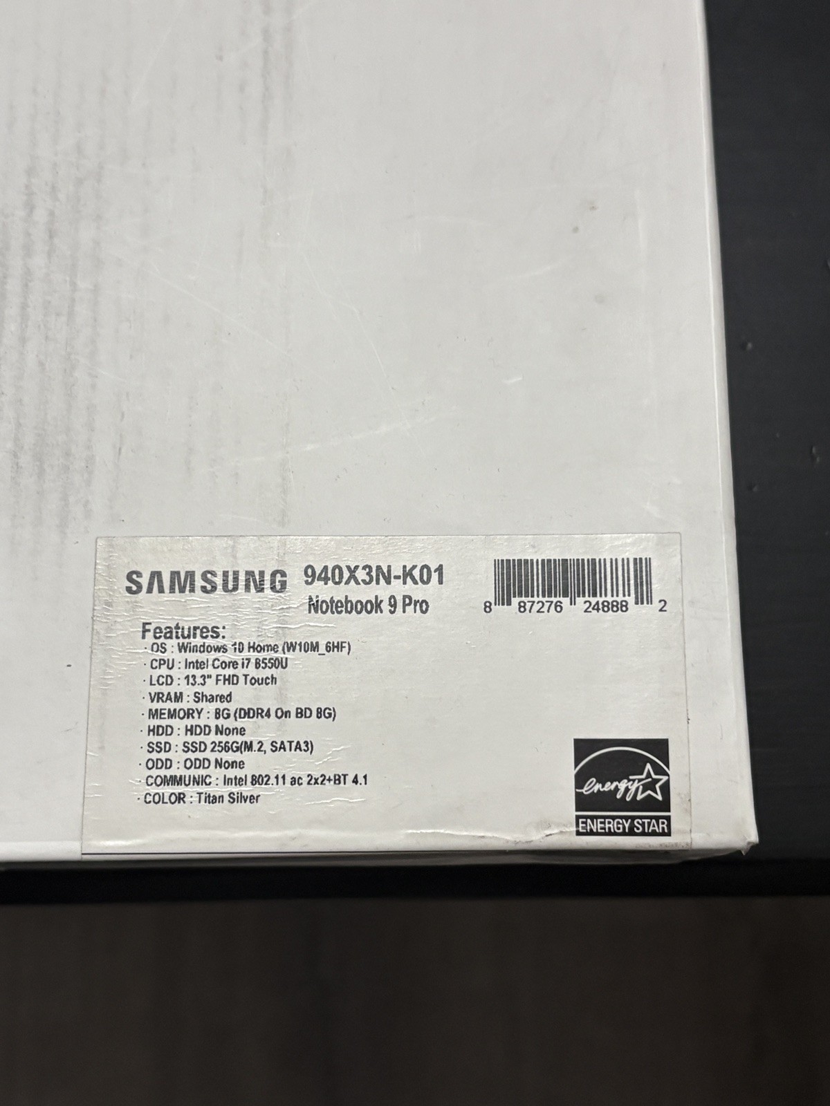 Samsung Notebook 9 Pro Intel i7-8550U 1.80hz 8GB 256GB 13.3″ Laptop