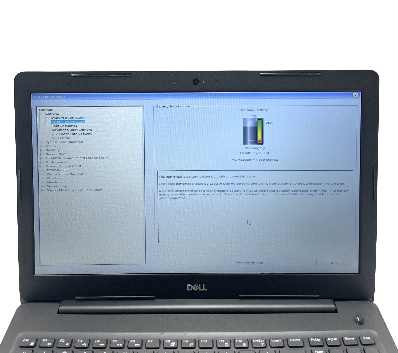 Dell Latitude 3590 Celeron 3865U 4GB RAM 256GB SSD 15.6″ Business Laptop